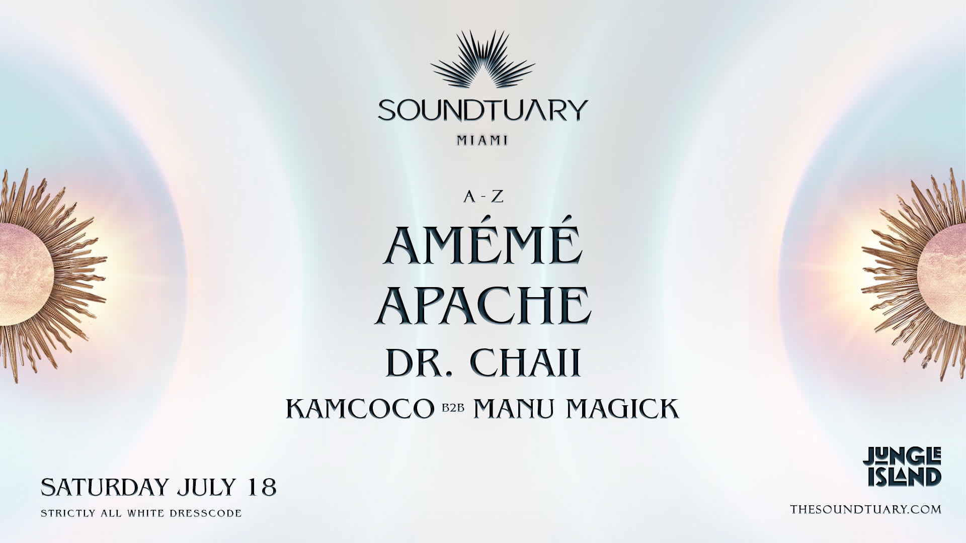 Soundtuary White Party - VIII Anniversary - Jungle Island Cover