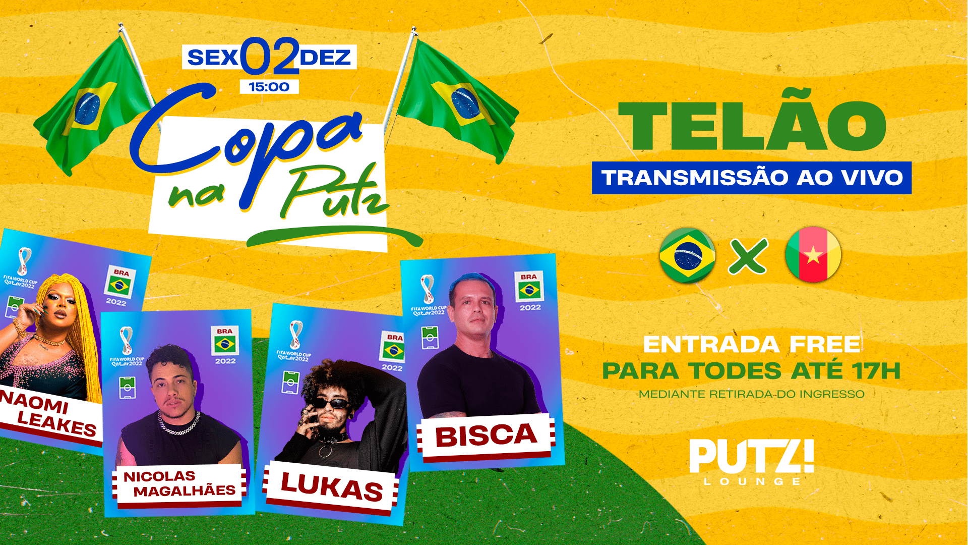 Copa Na Putz! Brasil Vs Camarões Cover