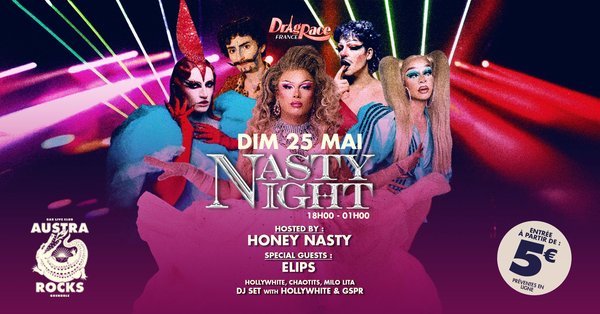 Nasty Night 2 - Drag Show & Dj Set - Clôture De Pride Cover