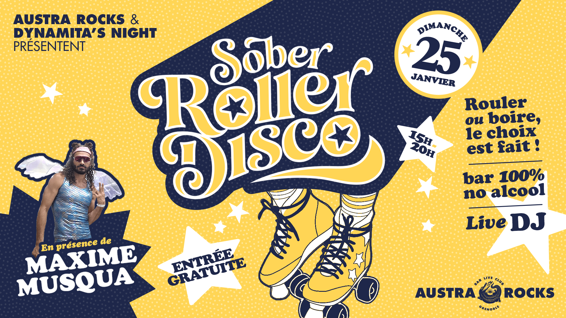 Sober Roller Disco Club By Dynamita's Night Cover