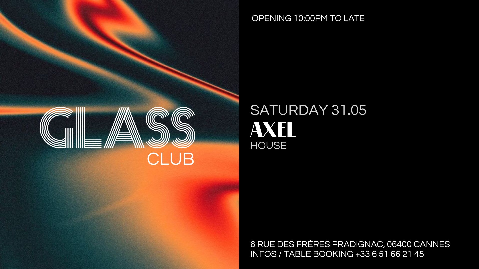 Glass Club Reçoit Axel Cover
