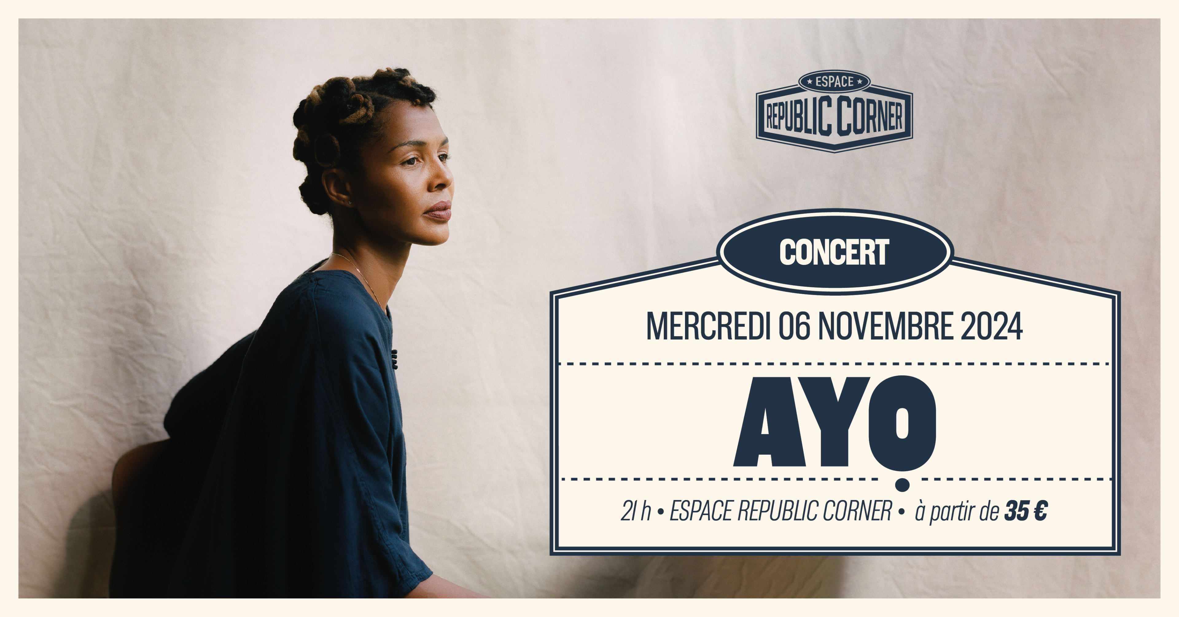 Ayo En Concert À L'espace Republic Corner Cover