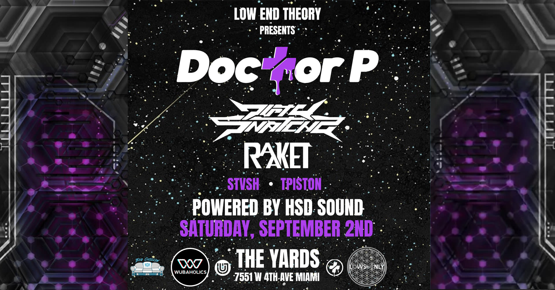 Low End Theory Presents: Doctor P @ The Yards Miami (18+) Cover