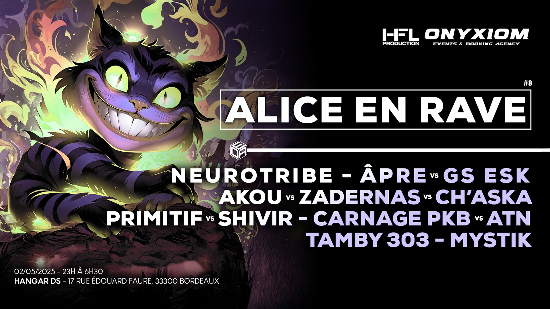 Alice En Rave 8 - 2 Mai Cover