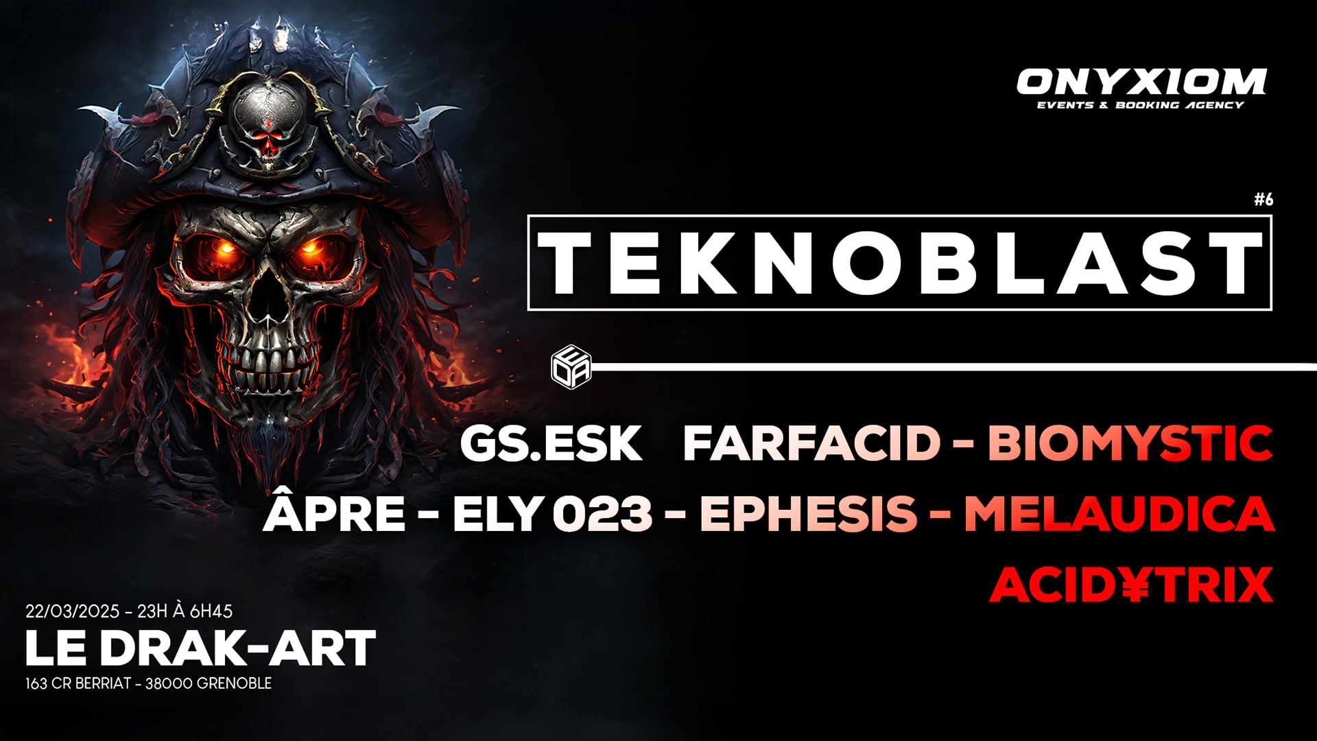 Onyxiom - Teknoblast 6 - Le Drak-Art Grenoble Cover
