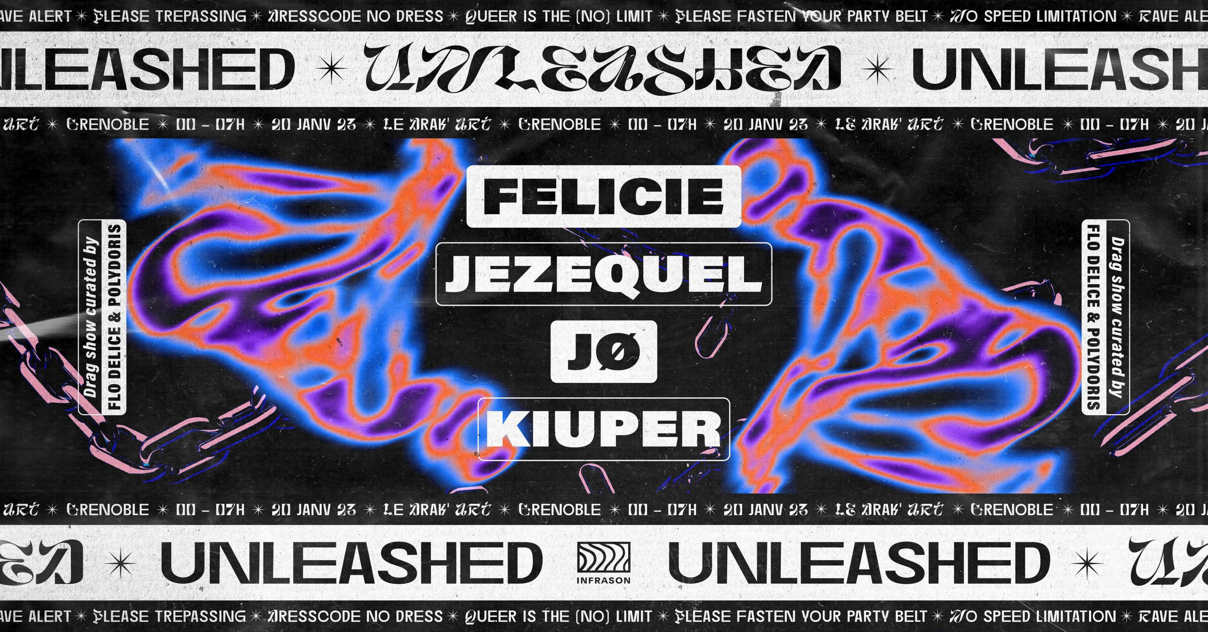 Infrason | Unleashed ☞ Felicie + Jø + Jezequel - Kiuper Cover