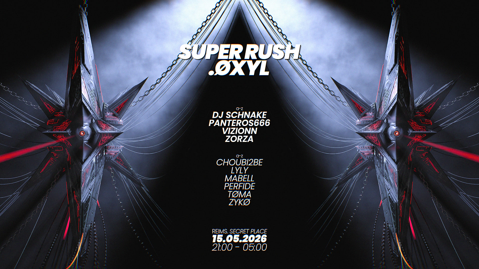 Øxyl X Super Rush : Panteros666, Dj Schnake, Vizionn & Zorza Cover