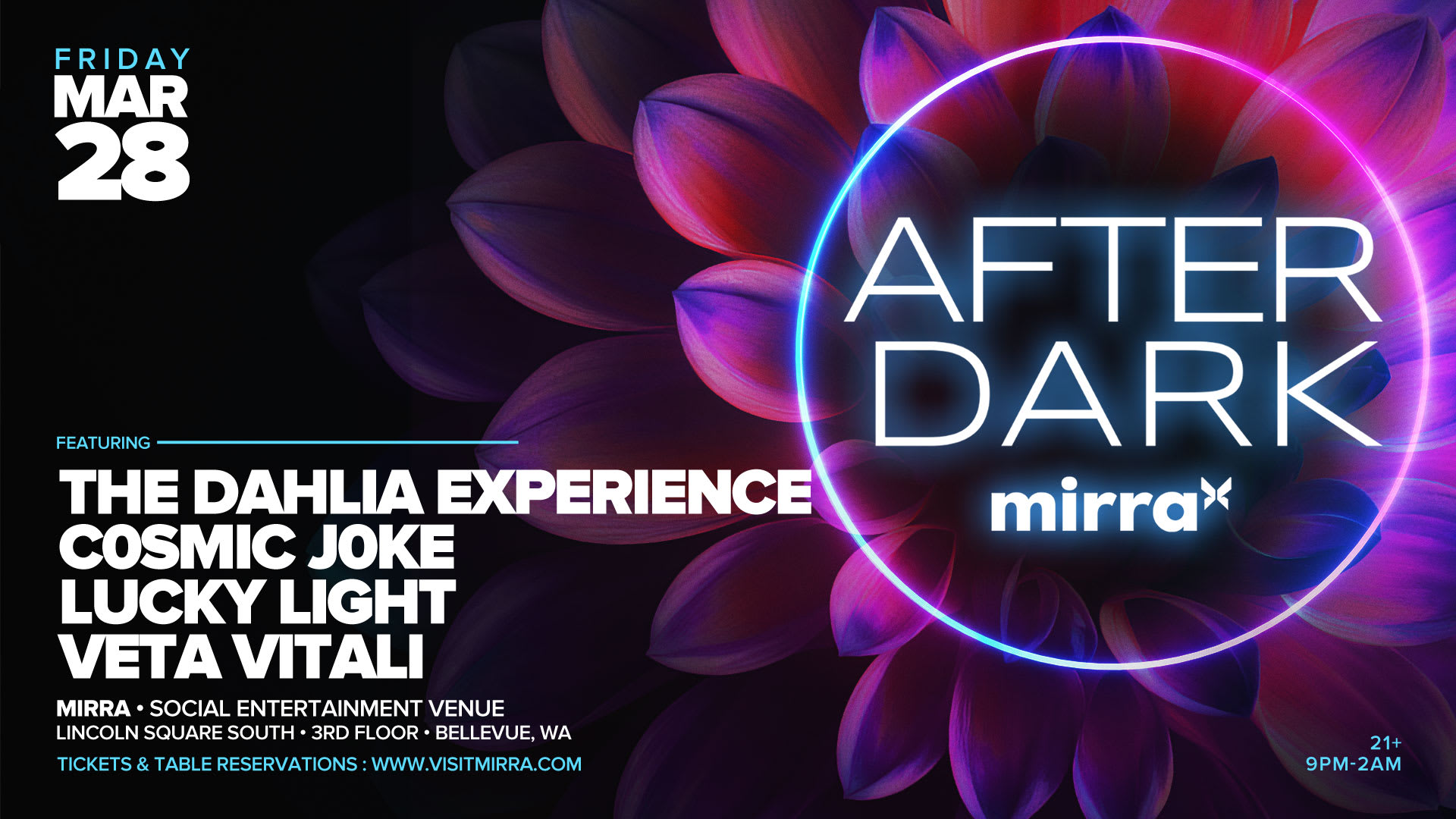 Mirra Presents After Dark Feat. The Dahlia Experience Cover