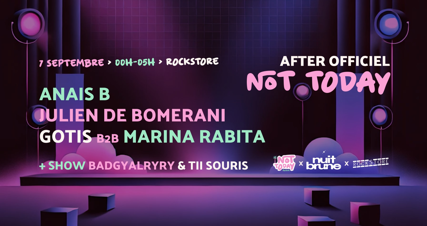 After Officiel Not Today @ Rockstore Cover