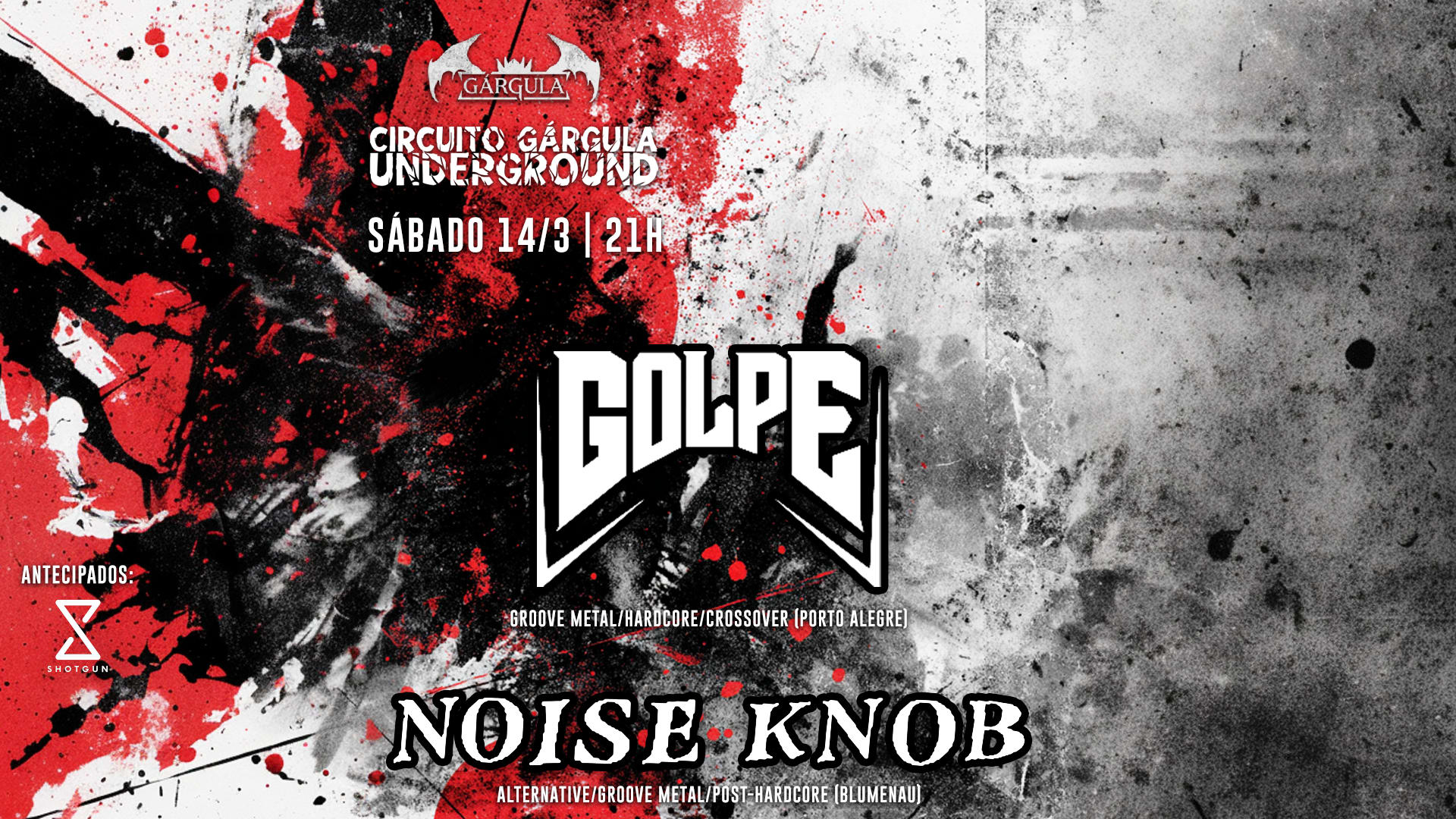 Circuito Gárgula Underground - Golpe E Noise Knob Cover