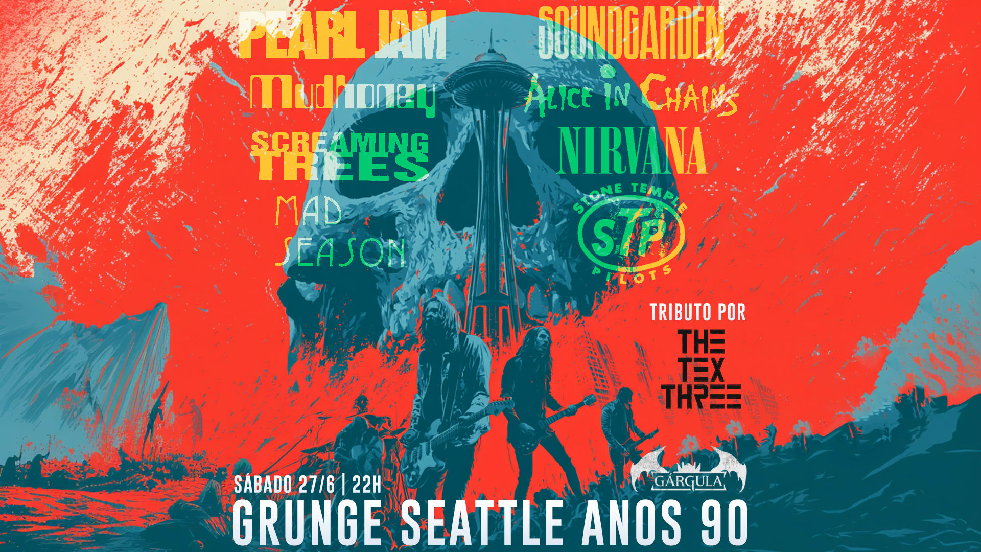 Grunge Seattle Anos 90 Cover
