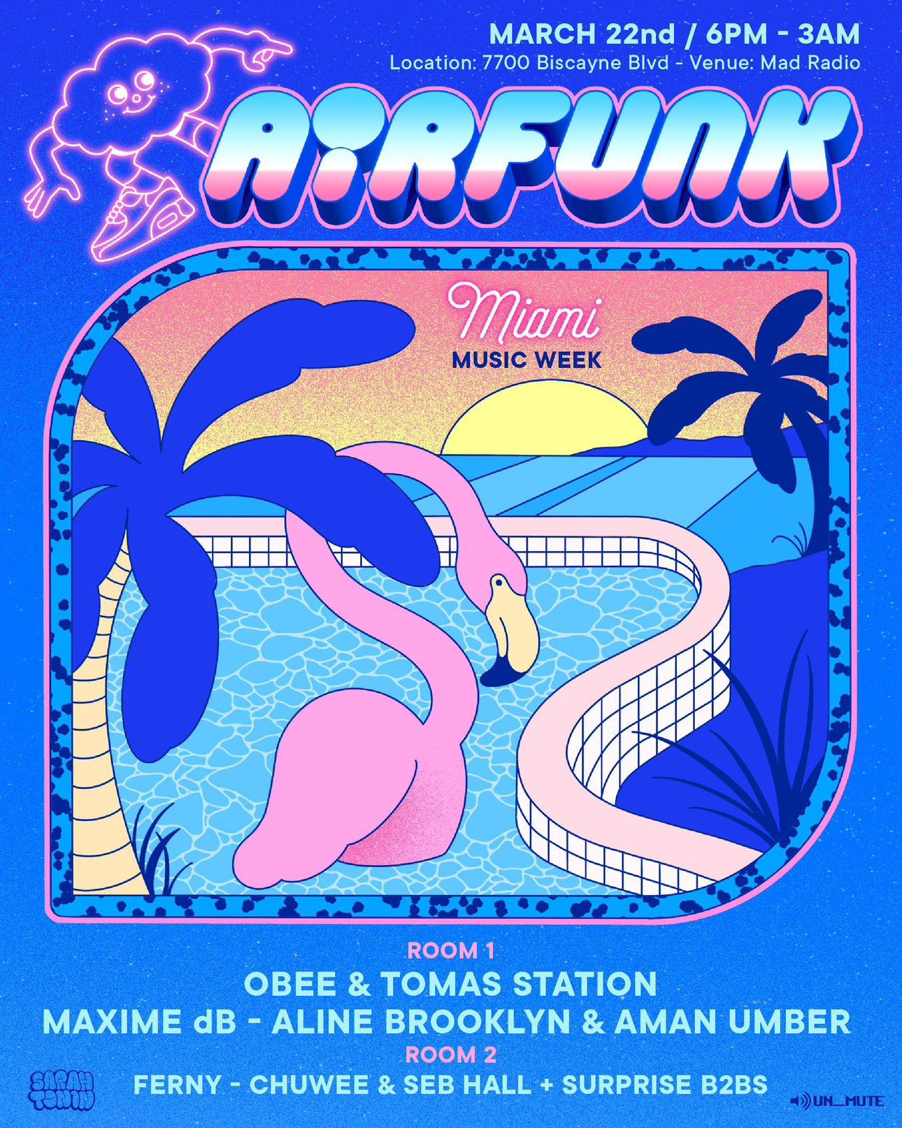 Airfunk Showcase W/ O.Bee & Tomas, Maxime Db, Aline Umber + Cover