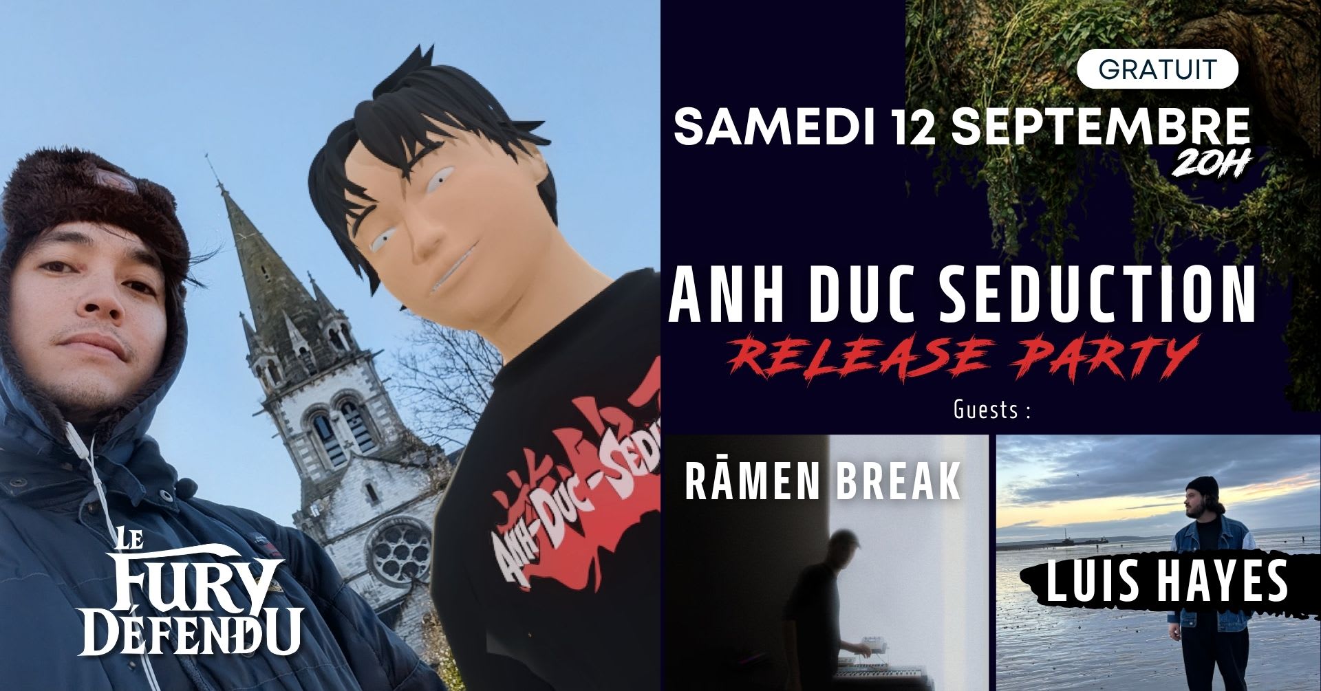 Anh Duc Seduction Release Party / Rāmen Break / Luis Hayes Cover