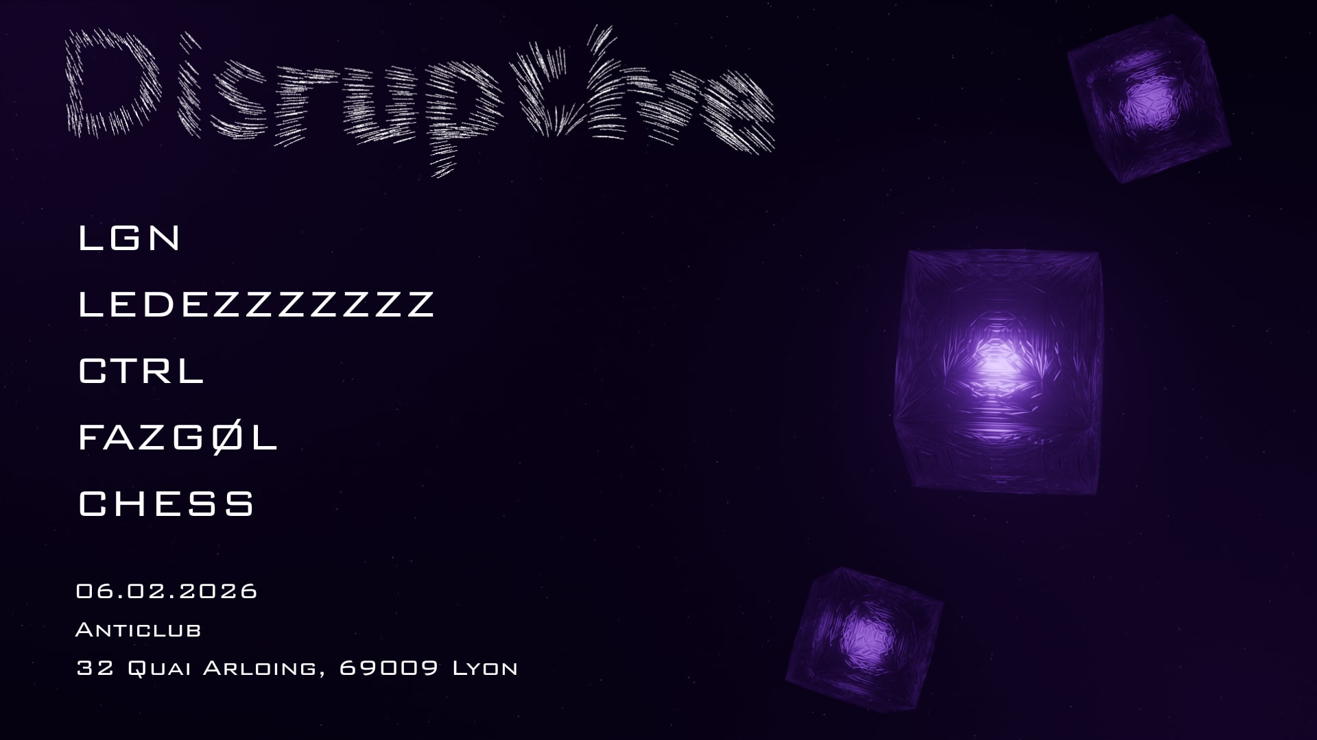 Disruptive W/ Lgn, Ctrl, Chess, Fazgøl & Ledezzzzzzz Cover