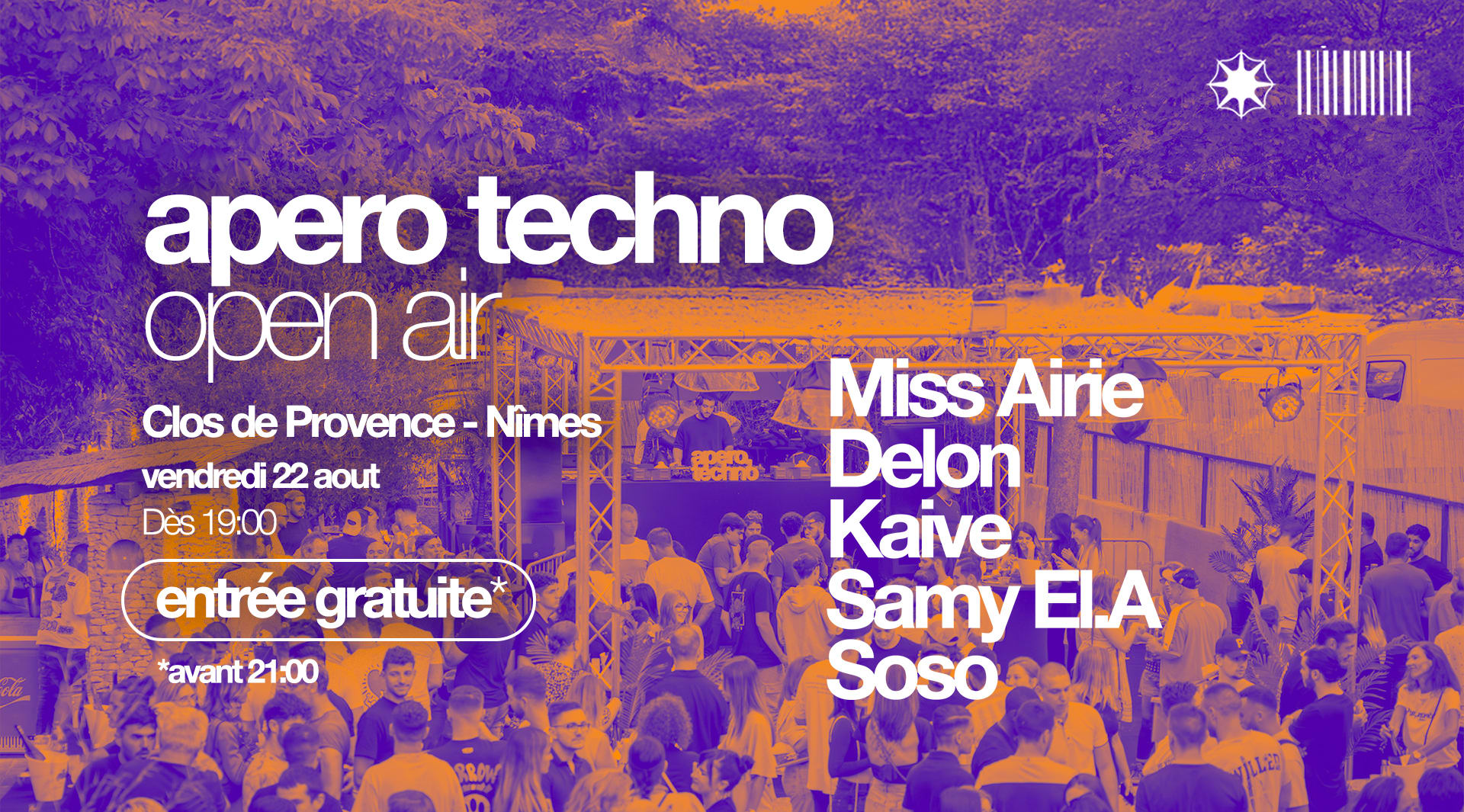 Apero Techno Open Air X Clos De Provence Cover