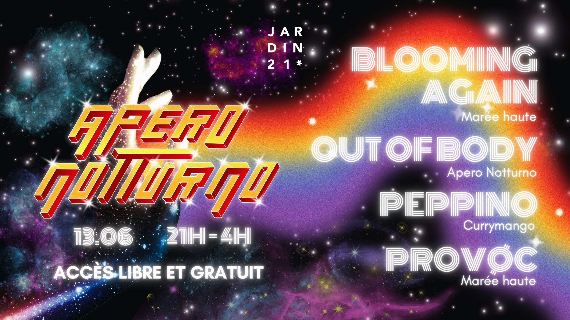Apero Notturno  X Jardin21 - Dj Set Cover