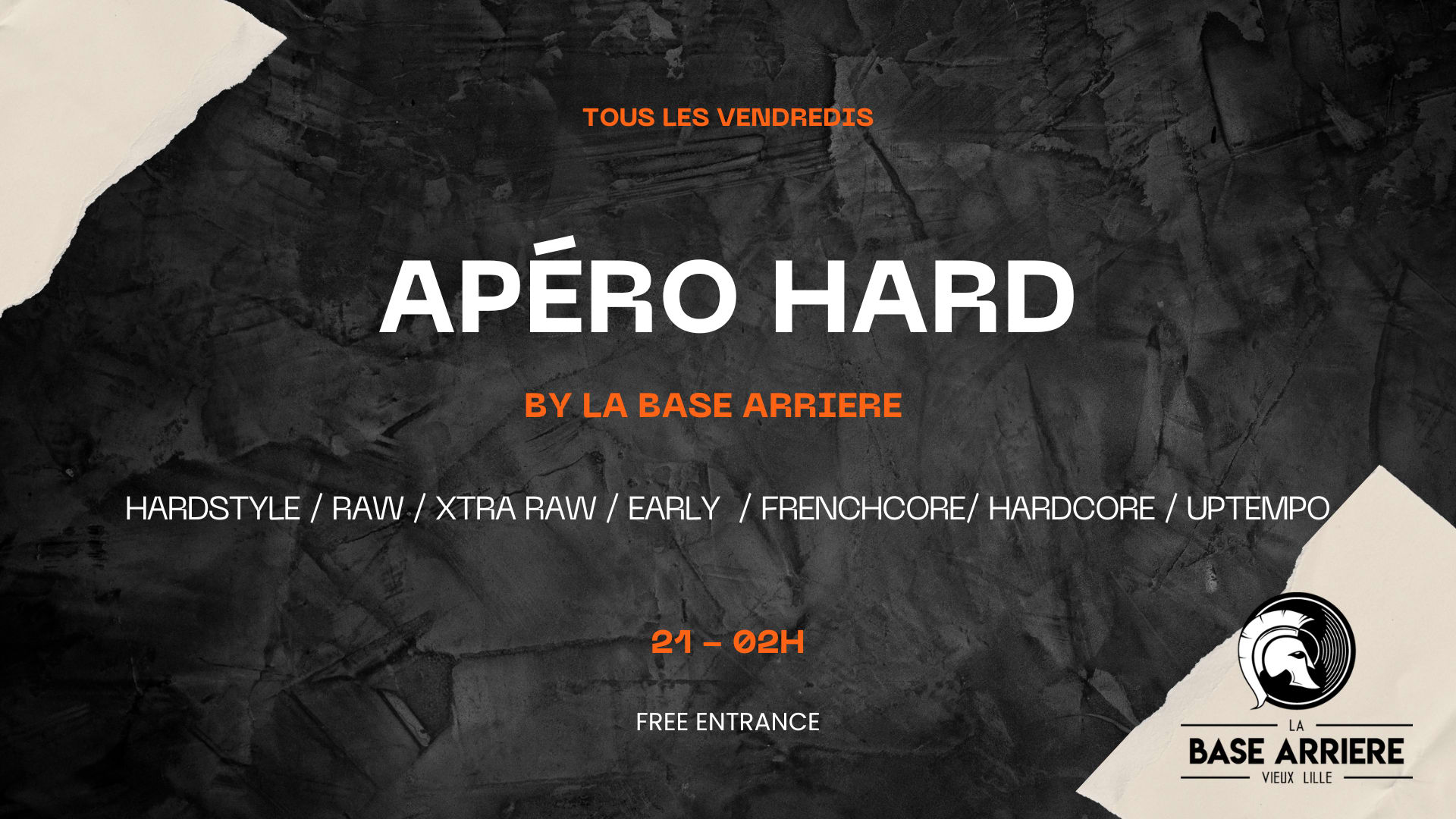 Apéro Hard @ La Base Arrière 8 Décembre Cover