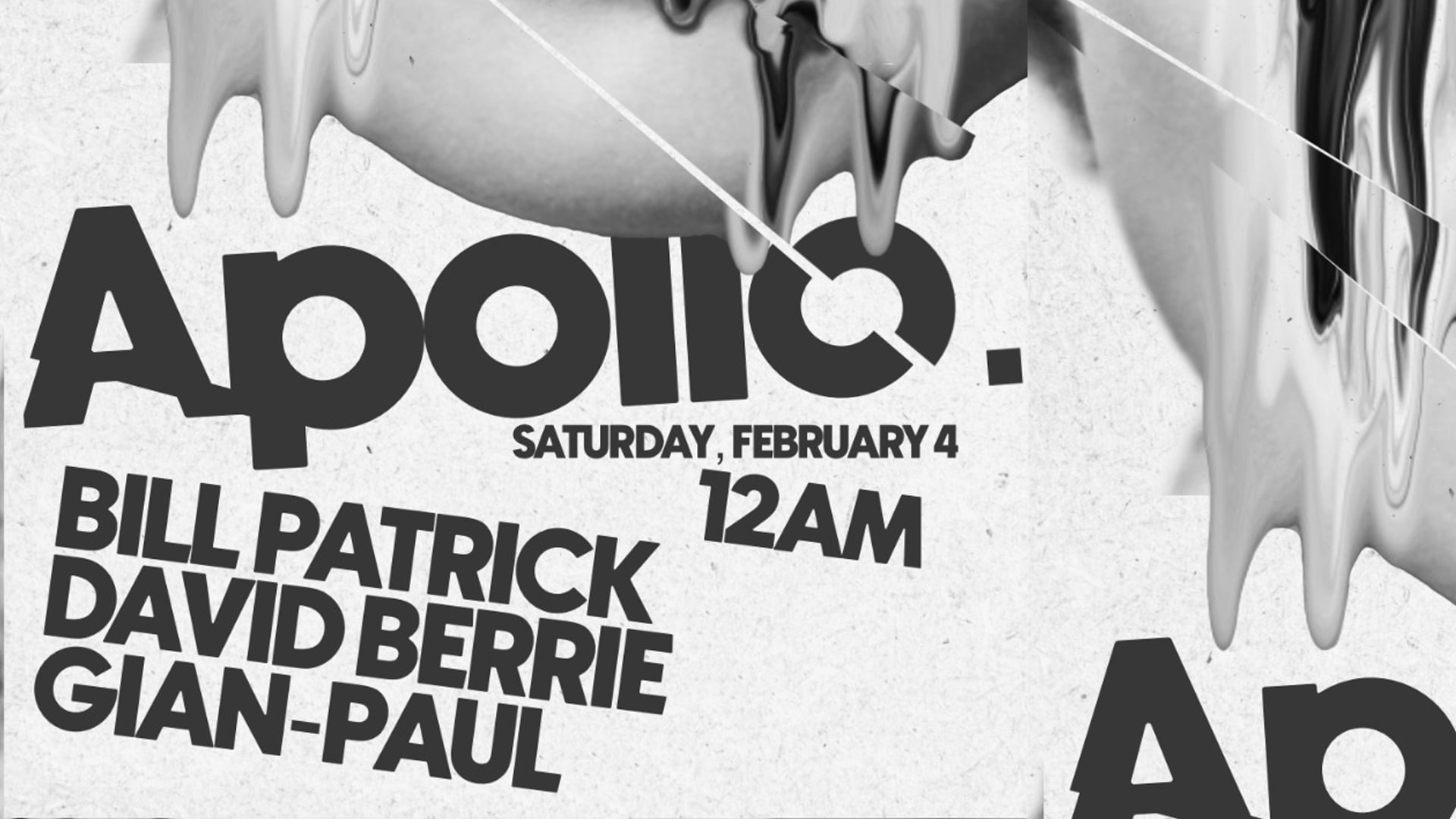 Apollo Studio W/ Bill Patrick - David Berrie - Gian Paul Cover