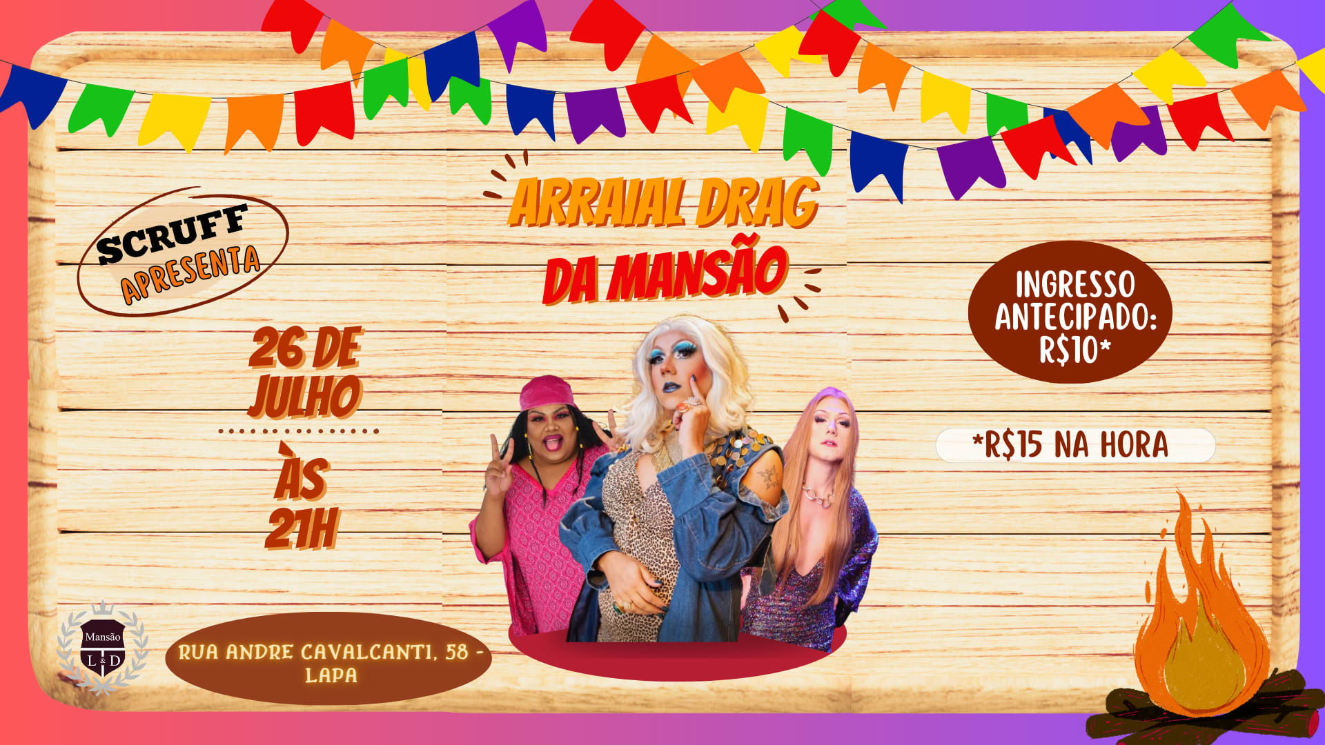 Arraial Drag Da Mansão Com Melissa L'orange E Convidadas Cover