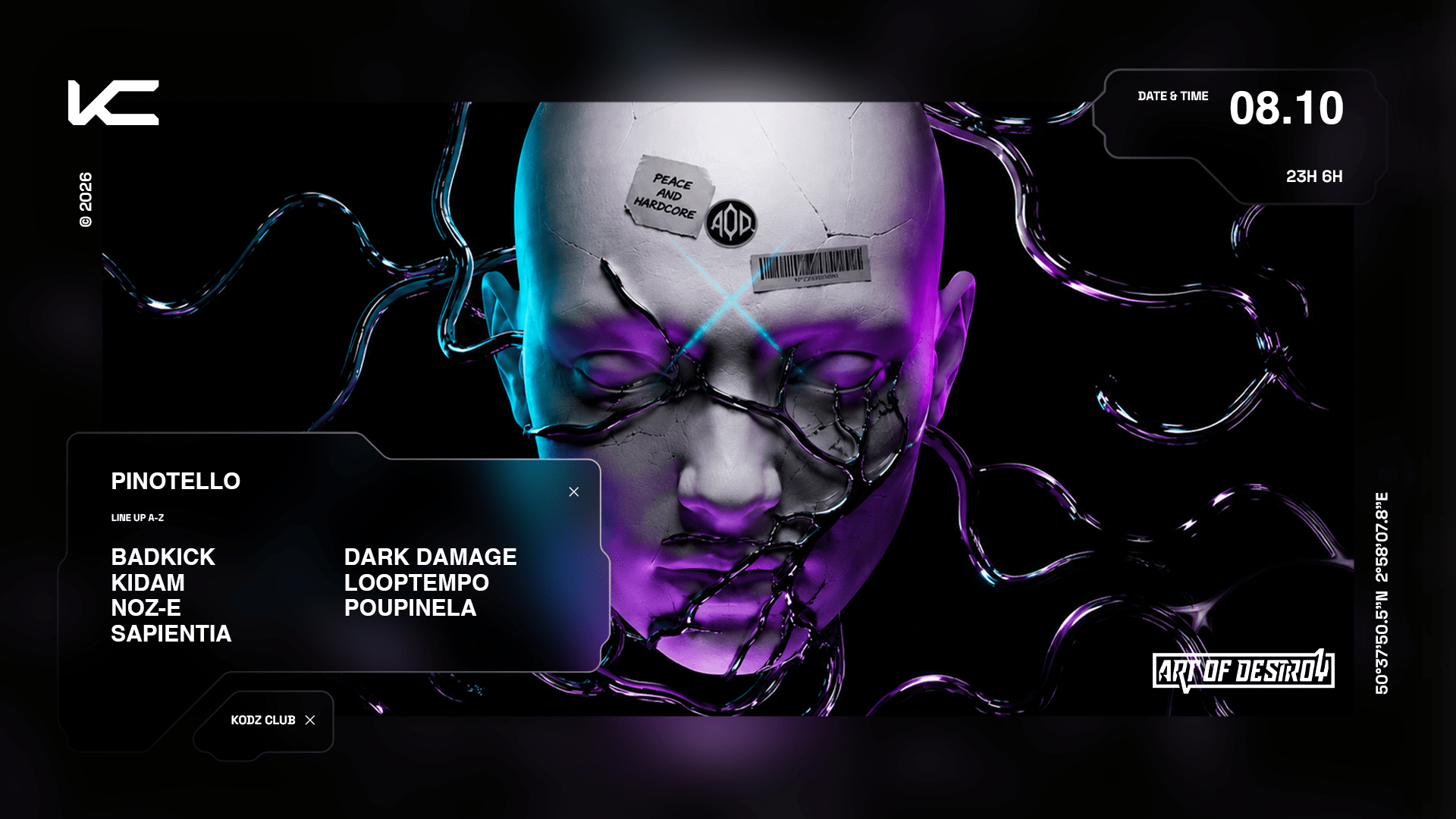 Kodz & Art Of Destroy Presents Pinotelo, Badkick, Sapienta.. Cover