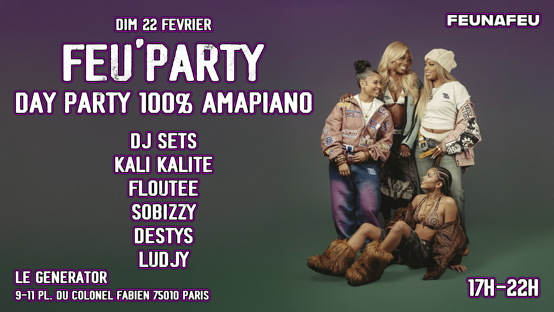 Feu'party Sunday Day Party 100% Amapiano Cover