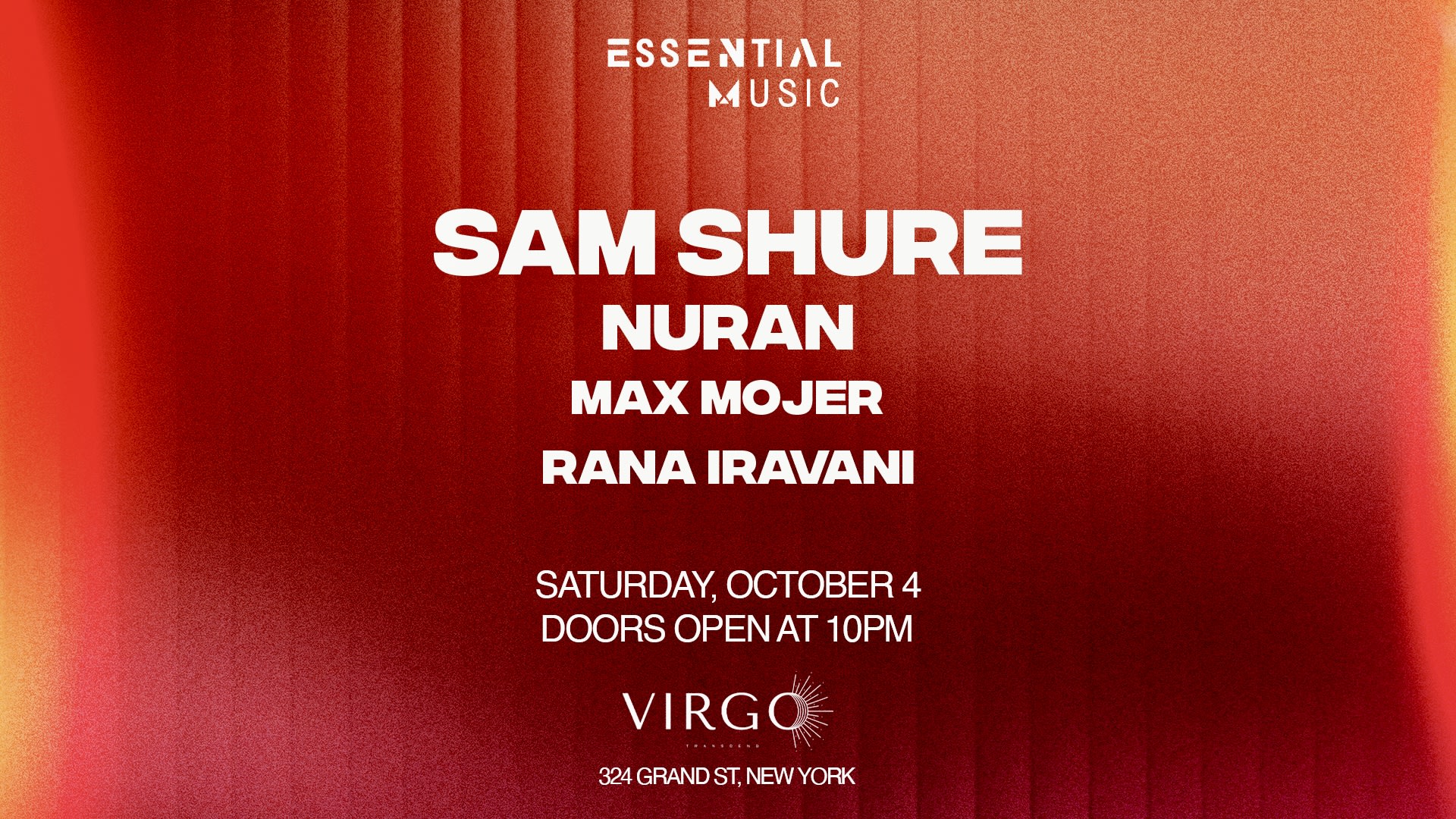 Essential Music X Virgo: Sam Shure Cover