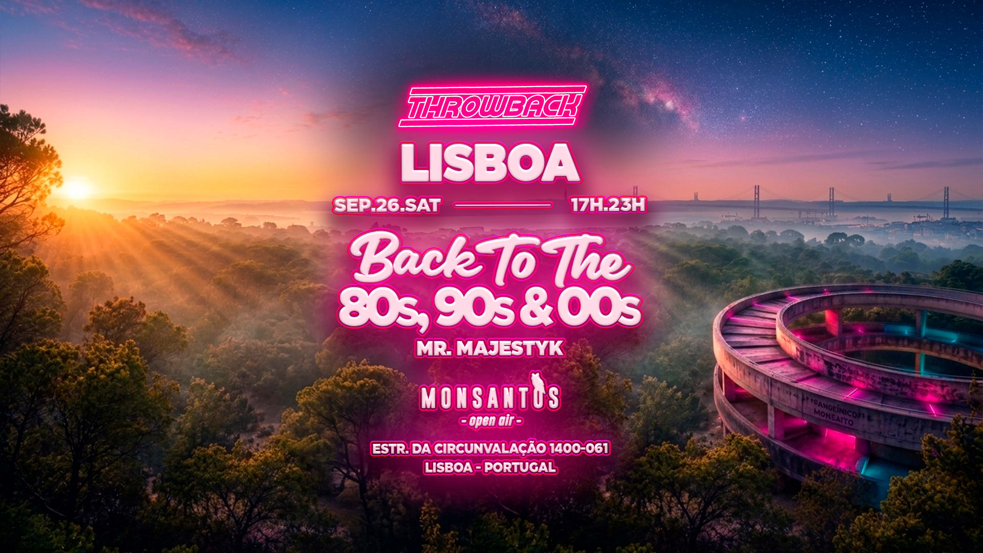 Throwback Lisboa - Back To 80s, 90s & 00s Monsantos Open Air Cover