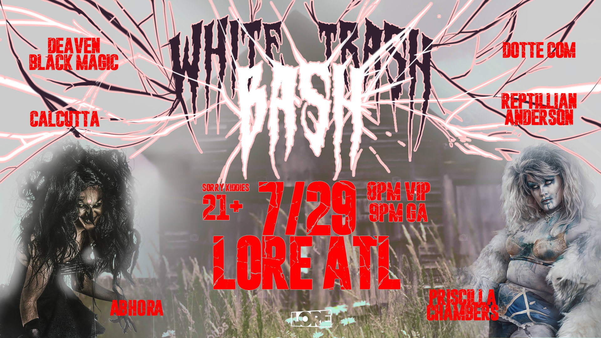 White Trash Bash With Abhora And Priscilla Chambers Cover