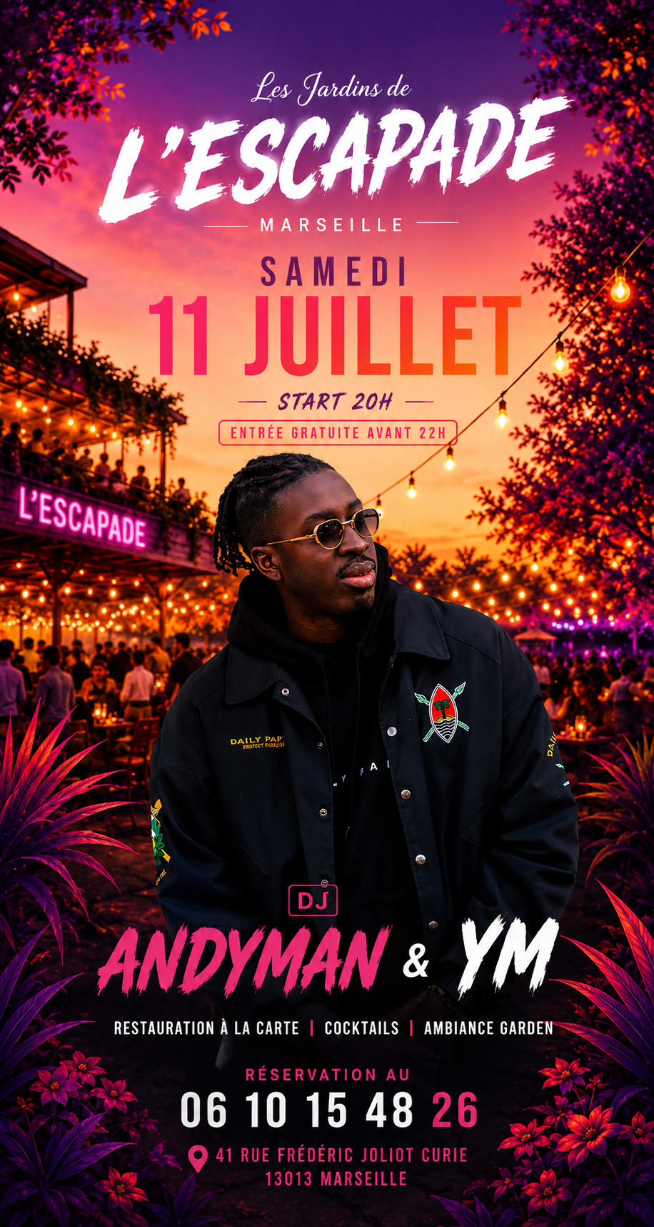 Dj Andyman /Les Jardins De L’Escapade /Samedi 11 Juillet Cover