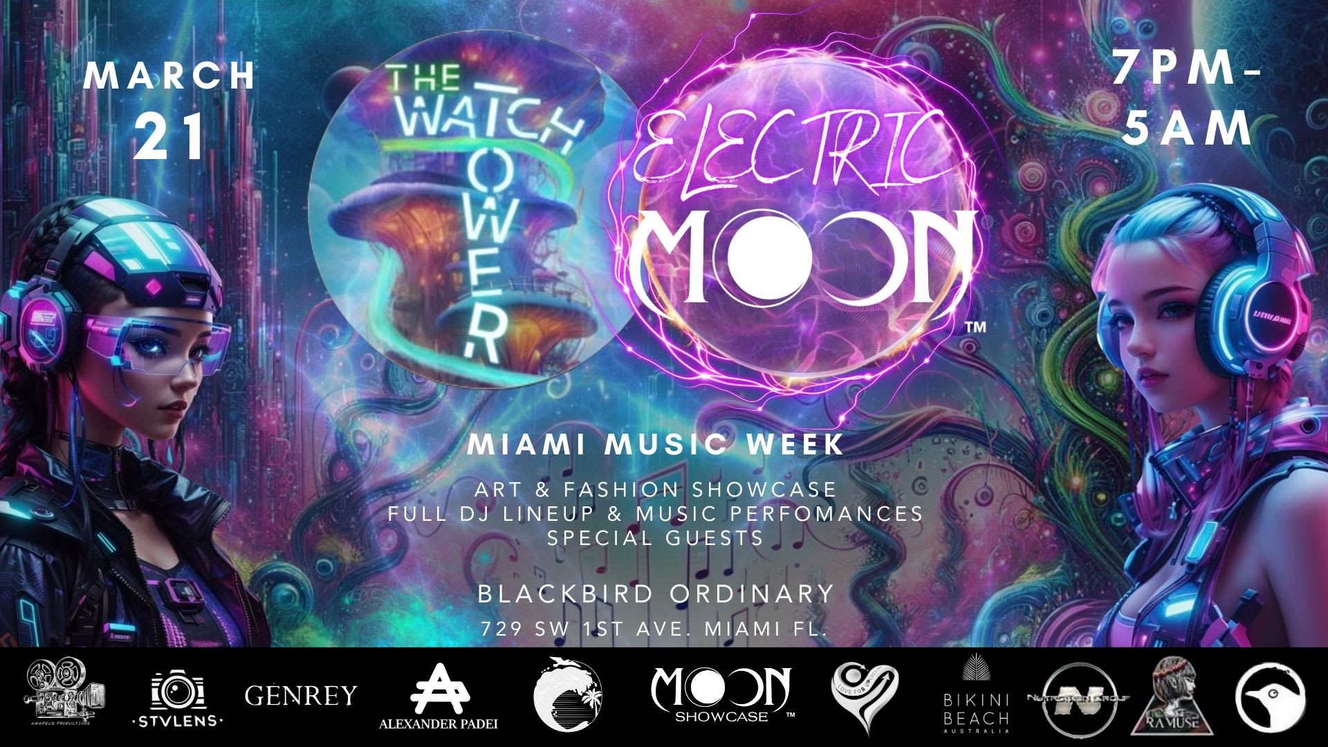 Electric Moon Miami Music Week Cover