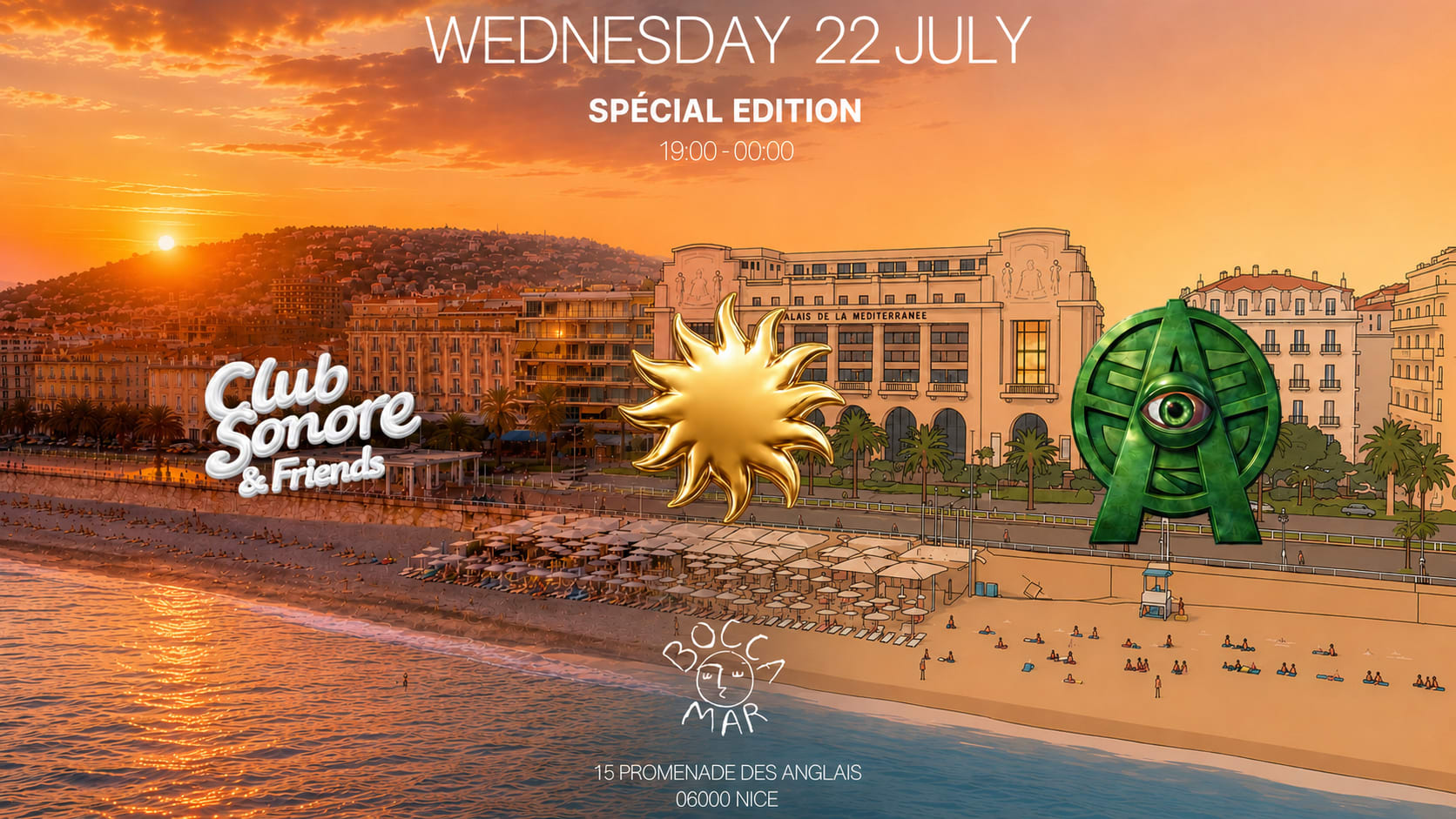 Club Sonore X Aztek - Second Édition - Wednesday 22 July Cover