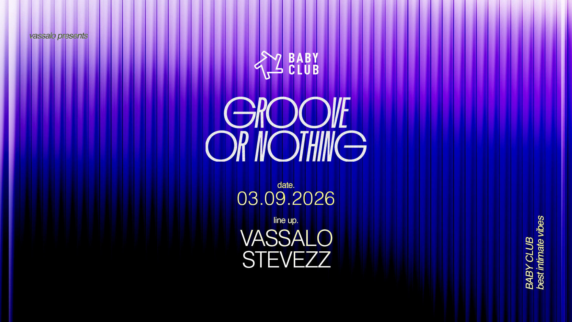 Groove Or Nothing : Vassalo + Stevezz Cover