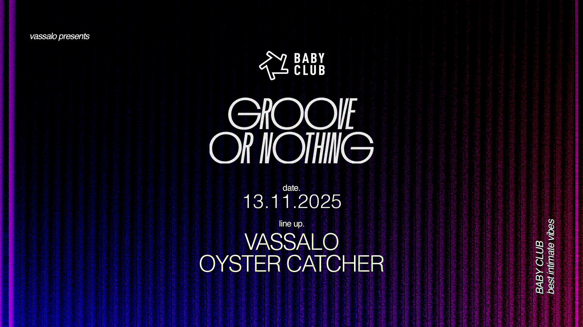 Groove Or Northing : Vassalo + Oyster Catcher Cover