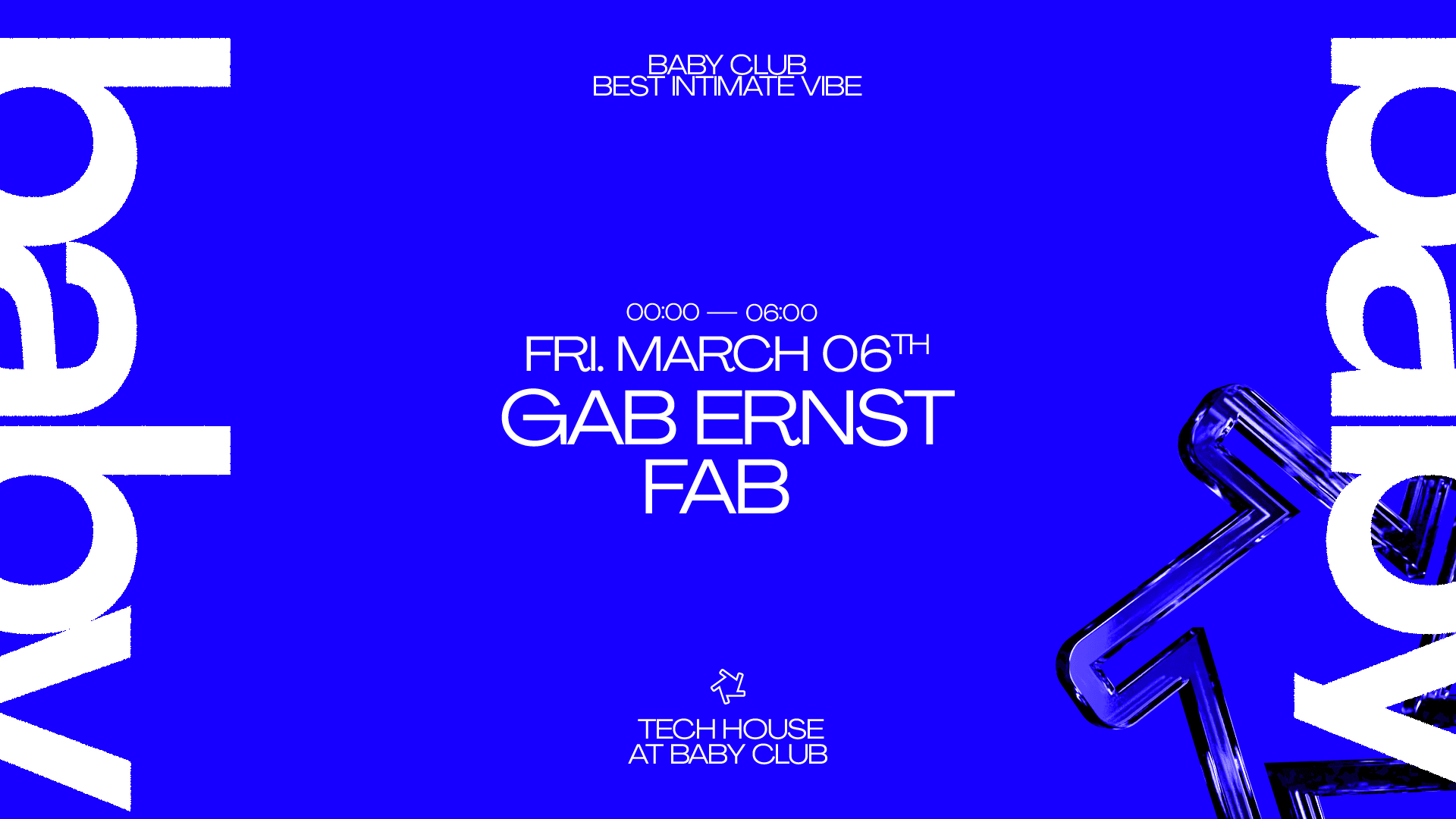 Tech House At Baby Club : Gab Ernst + Fab Cover
