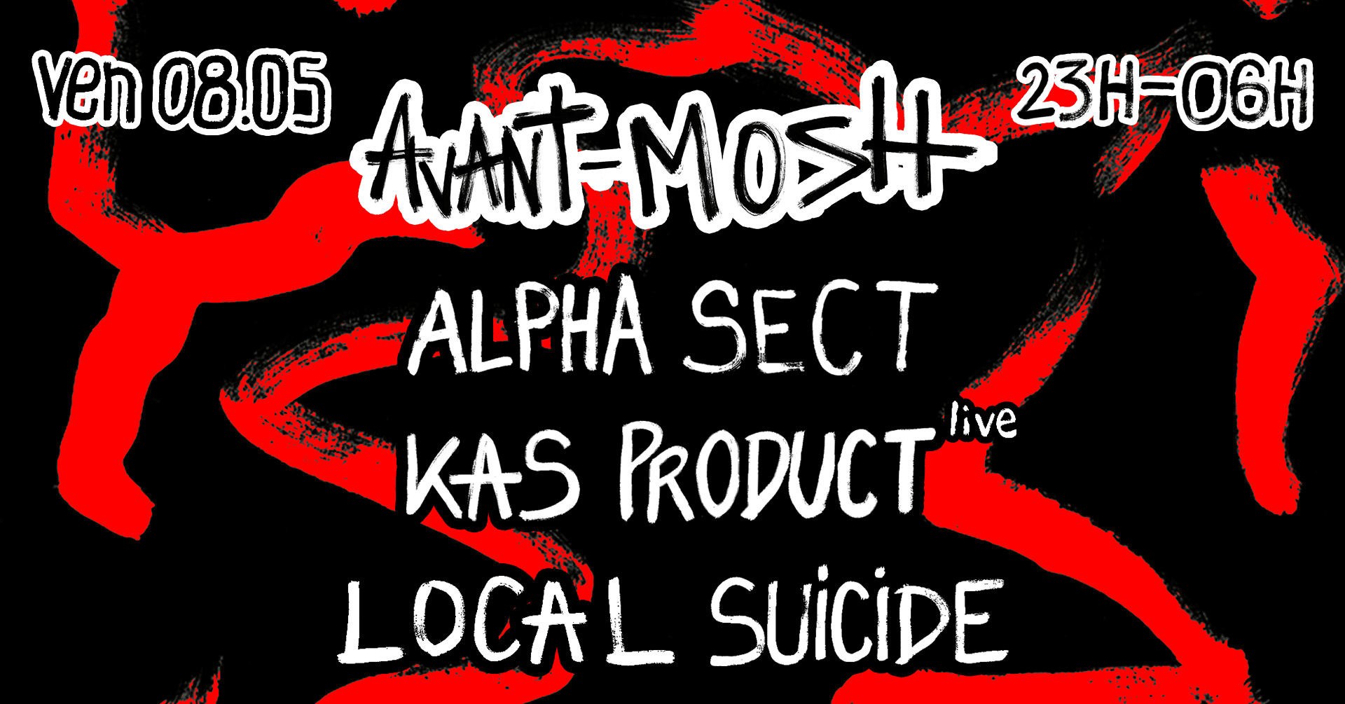 Avant-Mosh [Alpha Sect, Kas Product (Live), Local Suicide] Cover