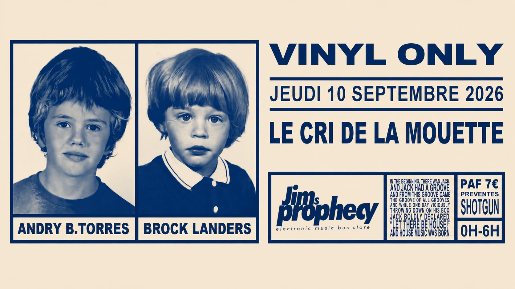 Vinyl Only #4 Jim's Prophecy: Brock Landers & Andry B Torres Cover