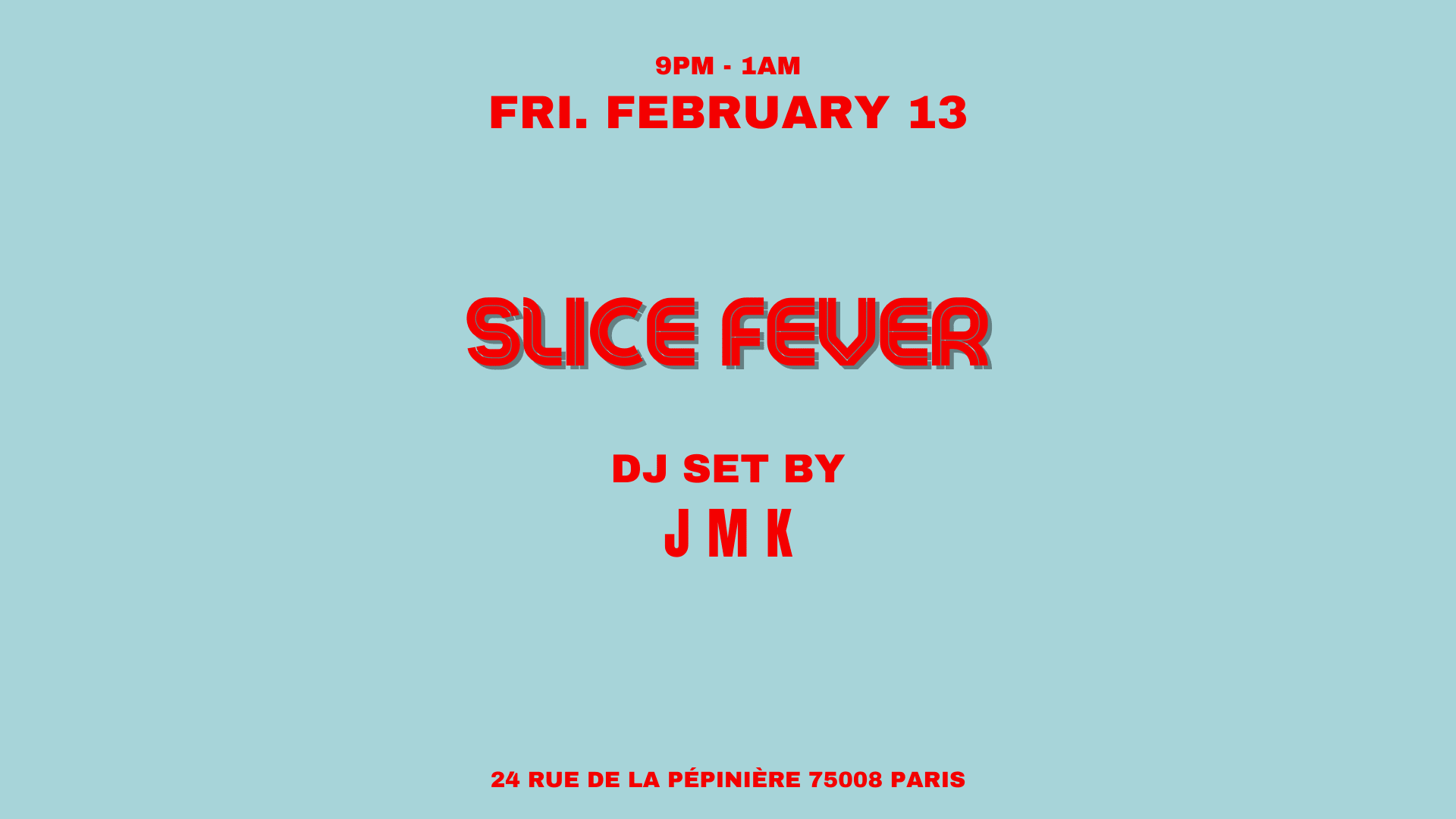 Jmk @Slice Pizza Club Cover