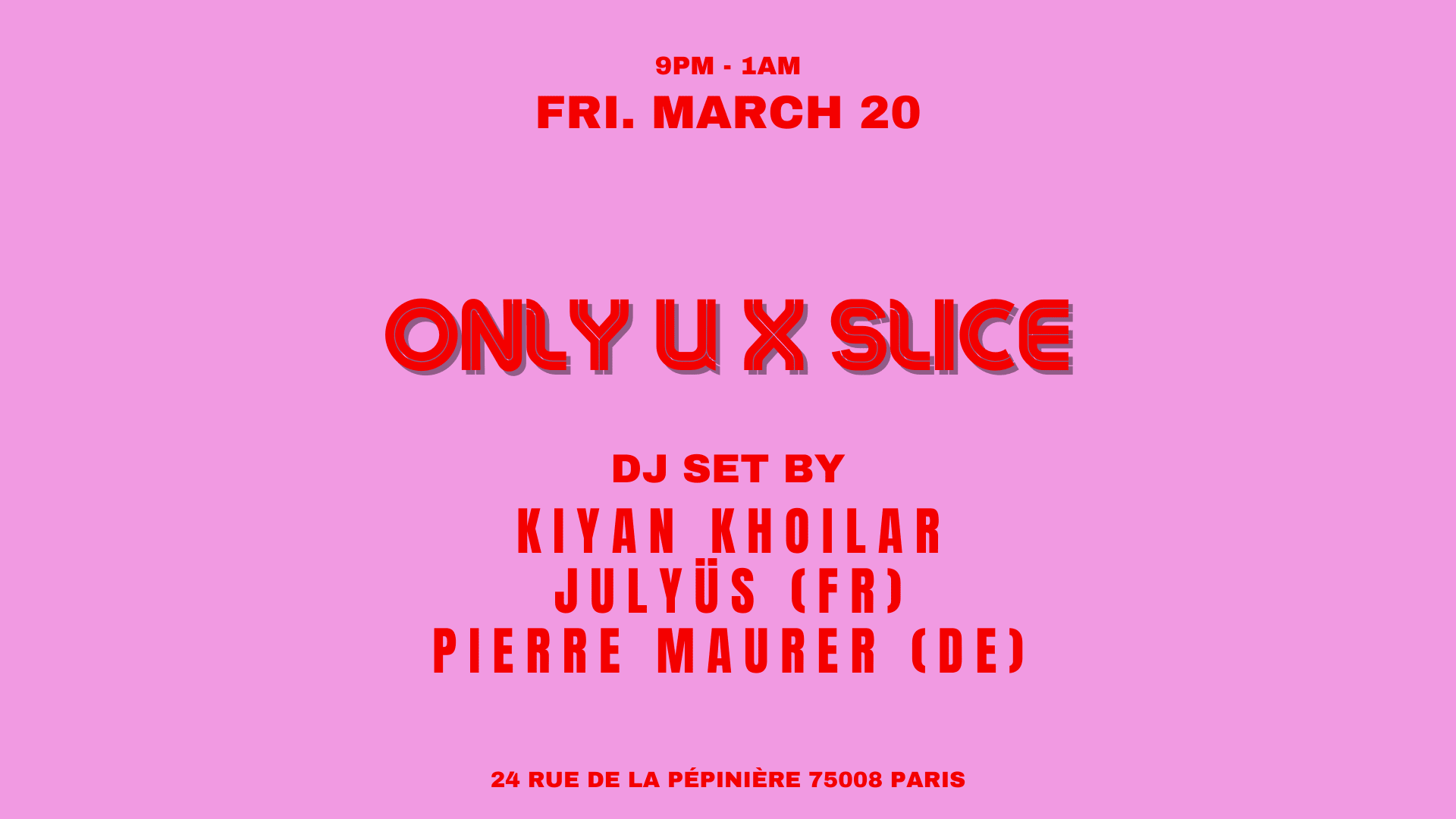 Only U X Slice Pizza Club Cover