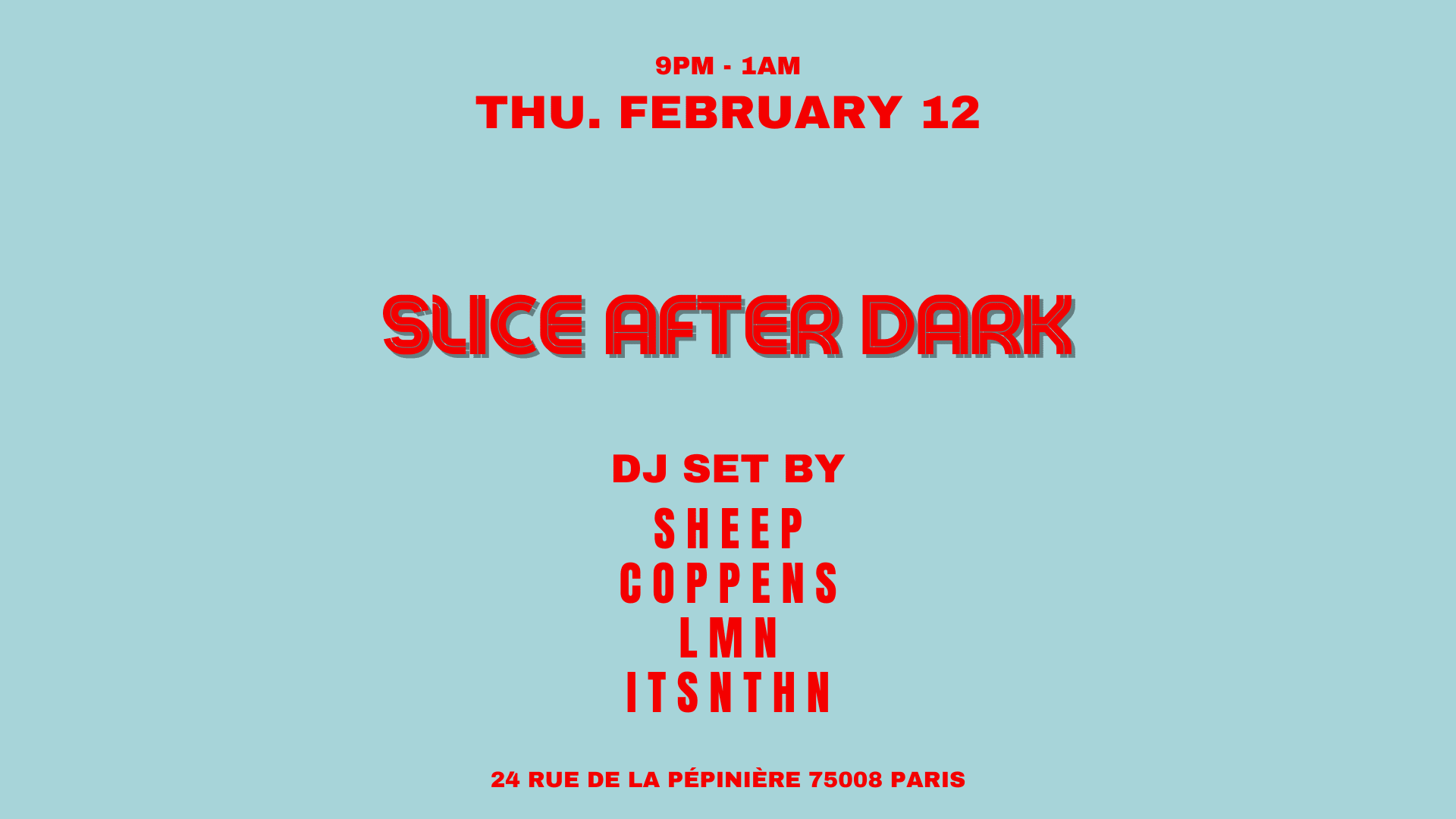 Itsnthn & Friends @Slice Pizza Club Cover