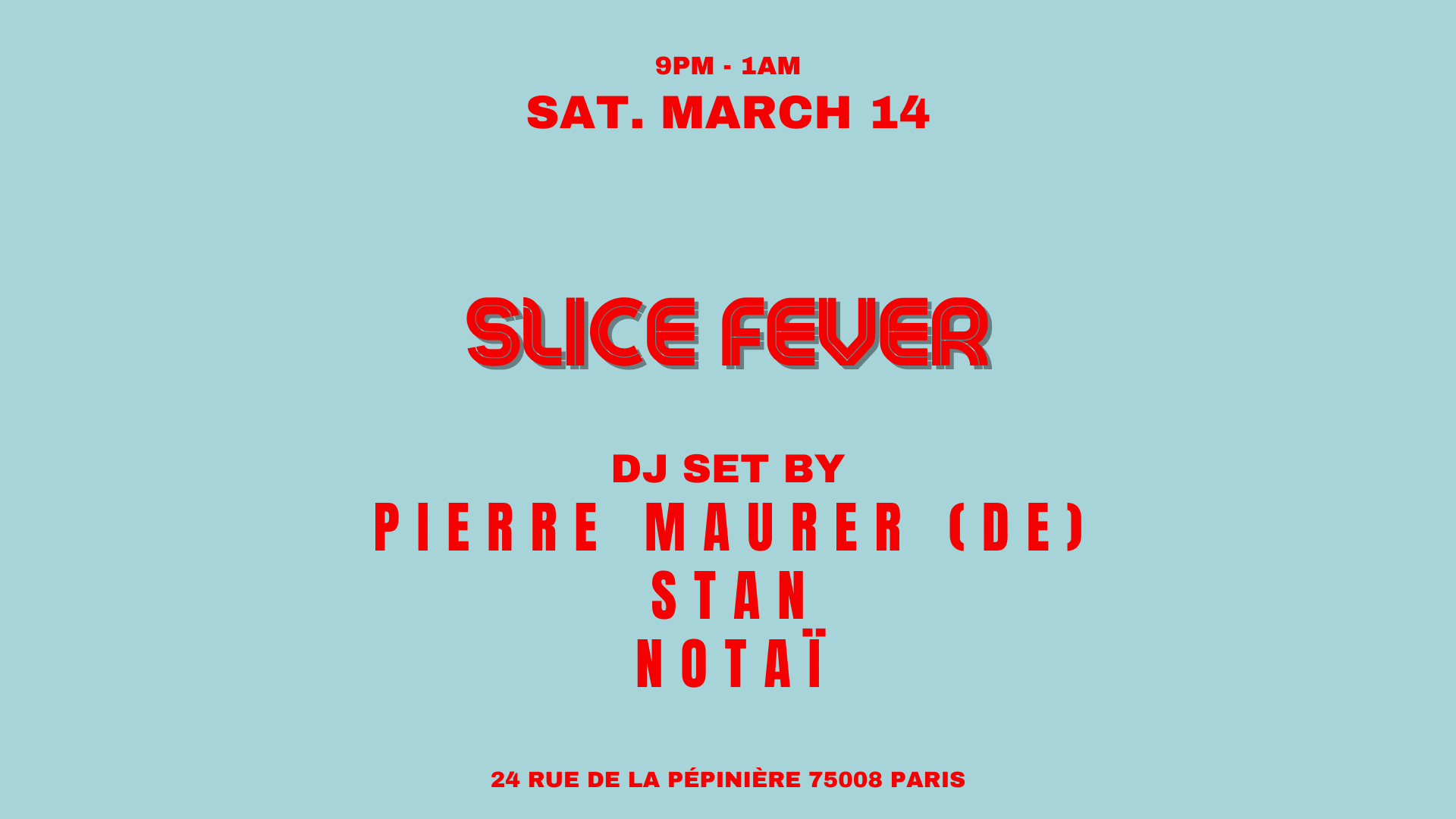 Pierre Maurer & Friends @Slice Pizza Club Cover