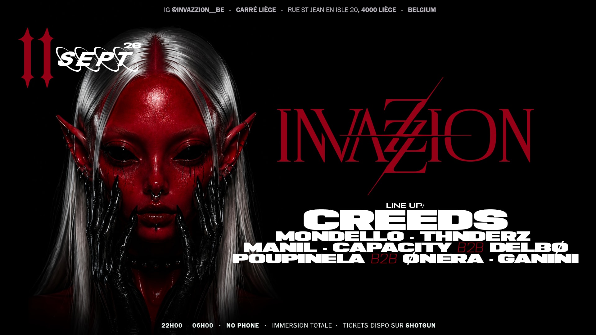 Invazzion W/ Creeds — 360° Stage Cover