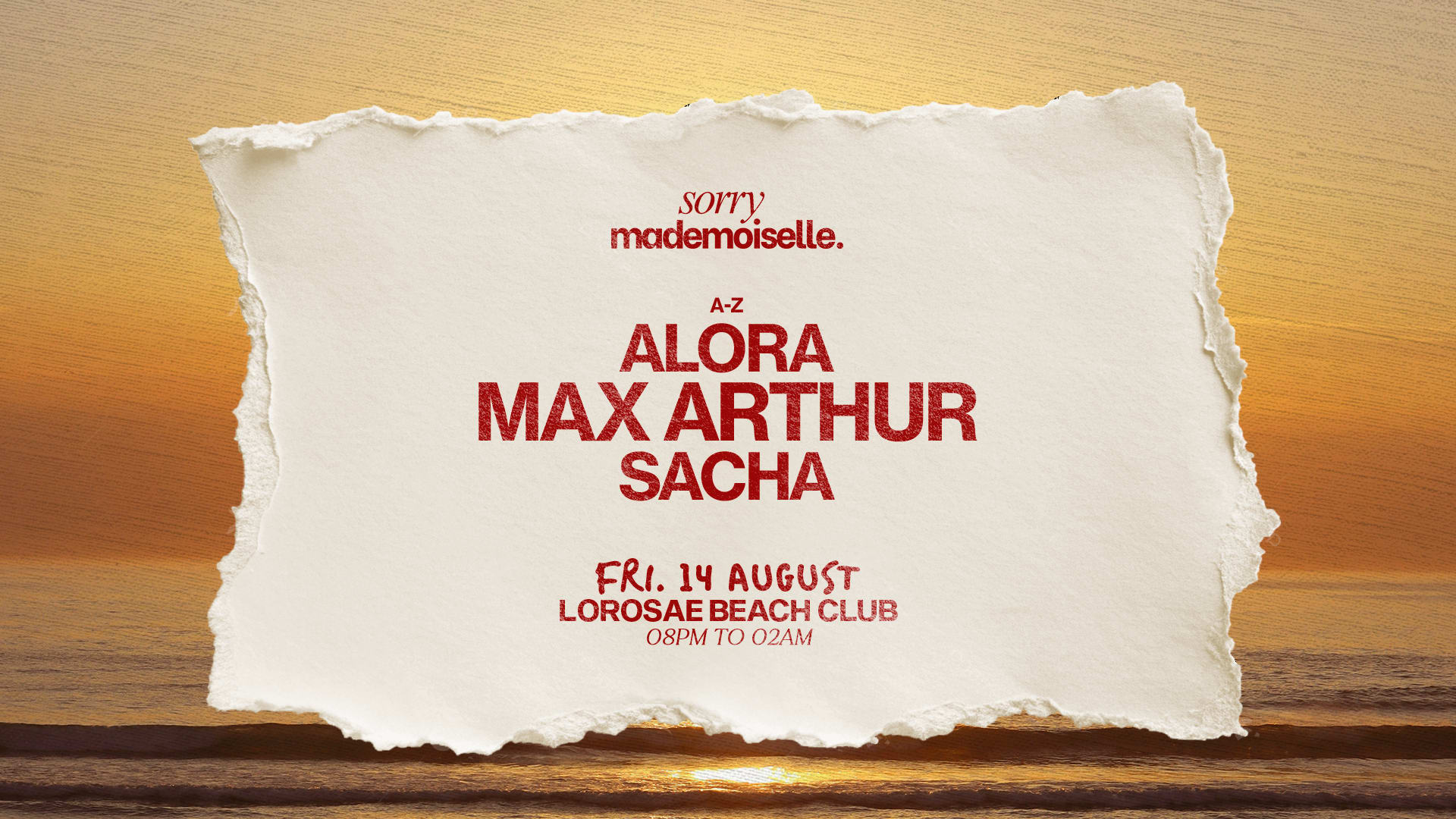 Beach Residency By Sorry Mademoiselle Cover