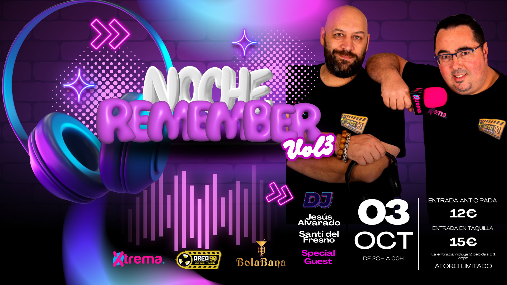 Noche Remember Vol.3 — Area 90 Dance Music Cover