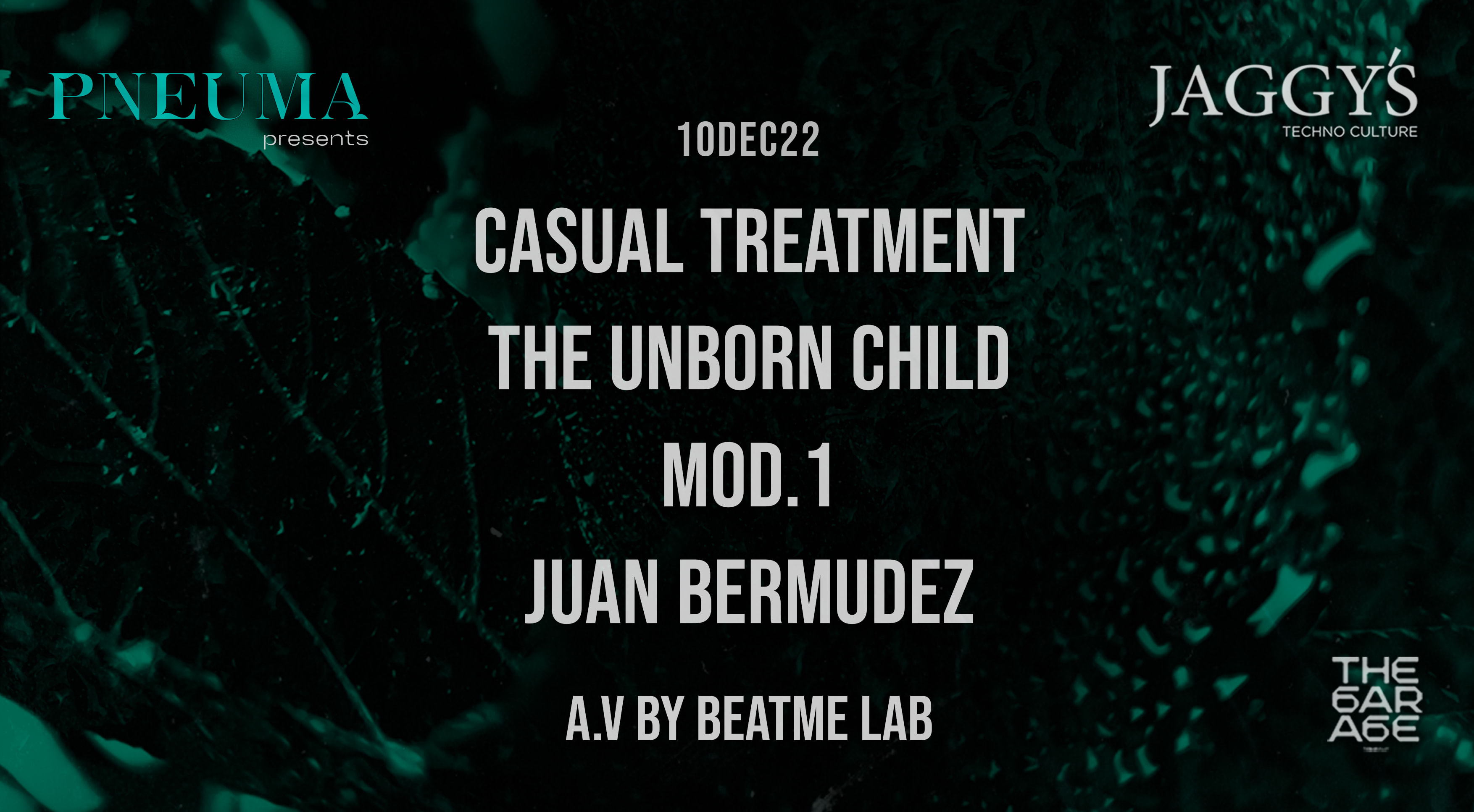 Jaggy's Pneuma 10dic22 @ The Garage Of Bass Valley. Cover