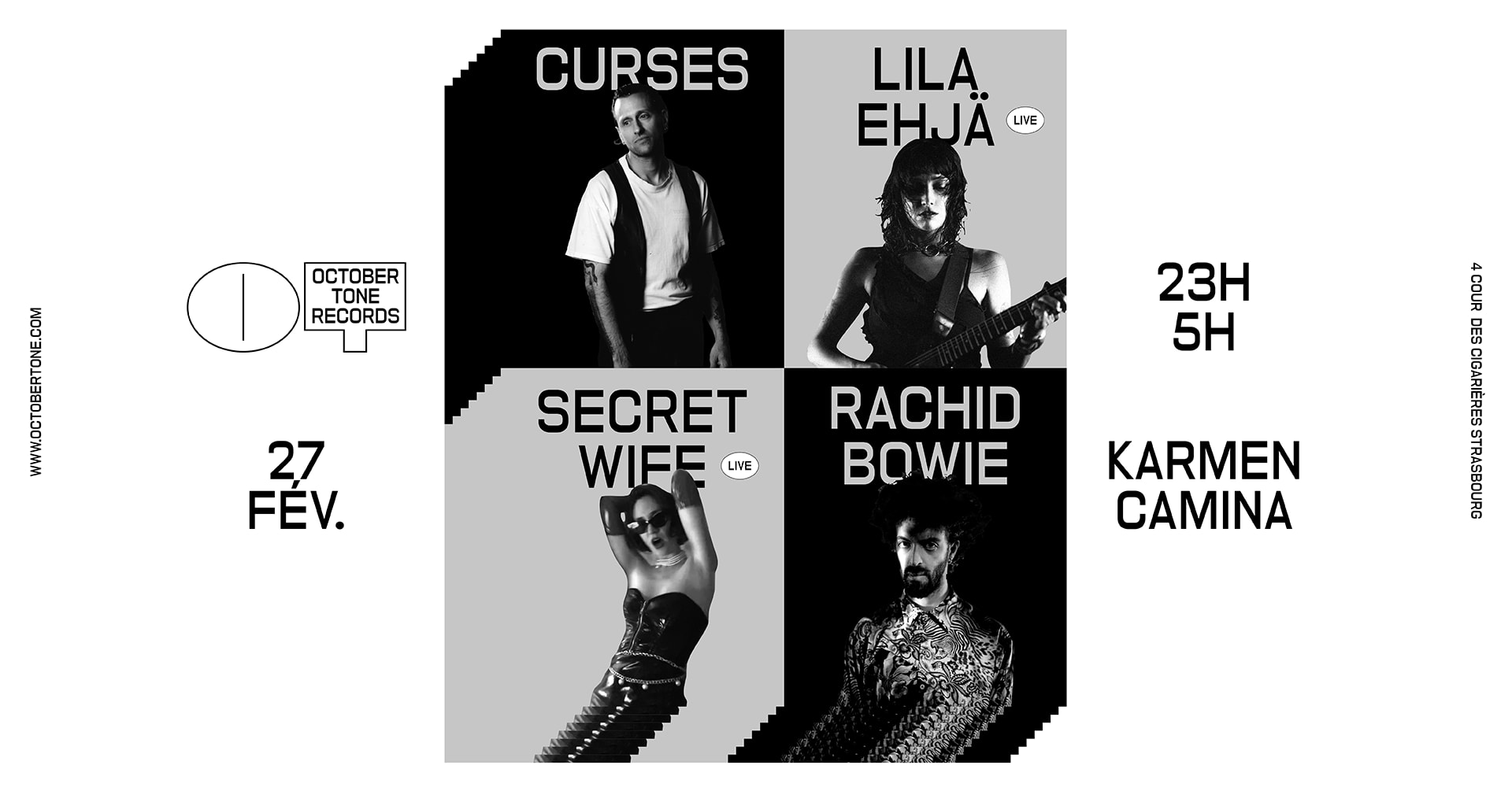 October Tone [Curses, Lila Ehja, Rachid Bowie, Secret Wife] Cover