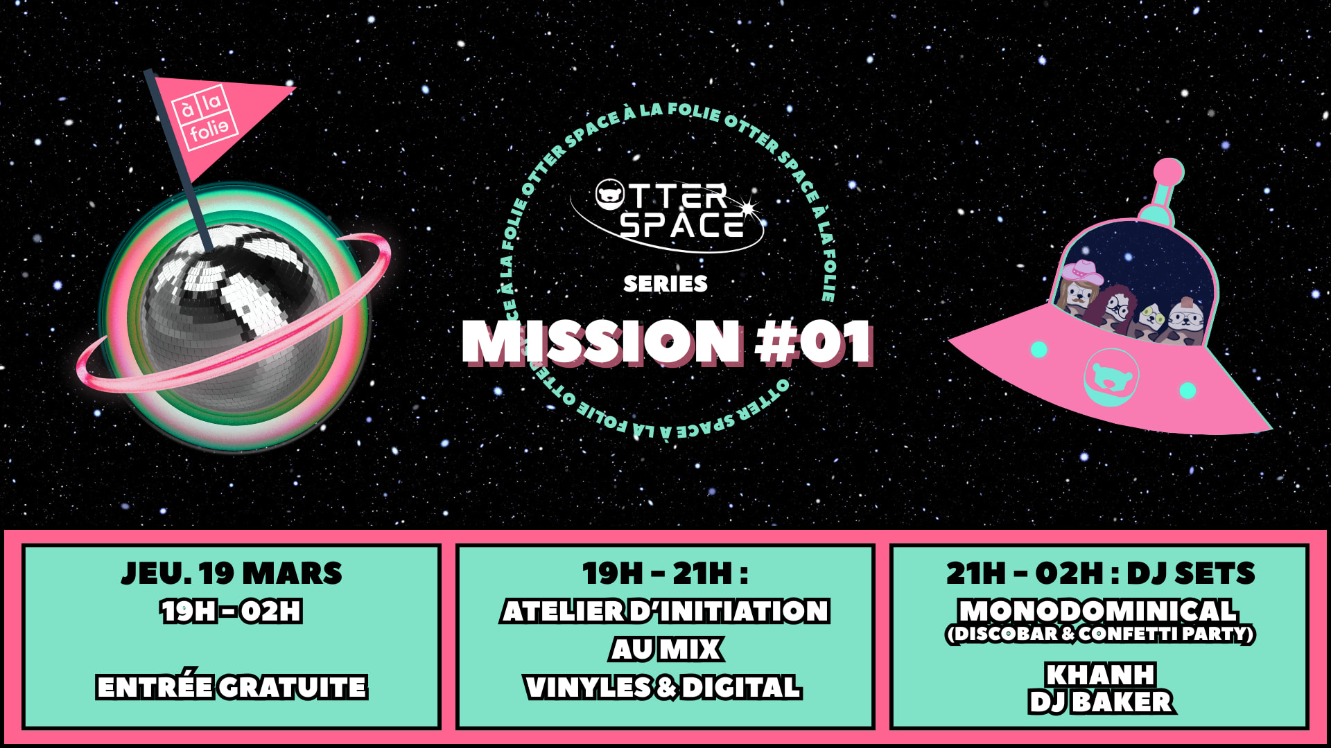Otter Space Serie Mission #01 @ À La Folie Cover