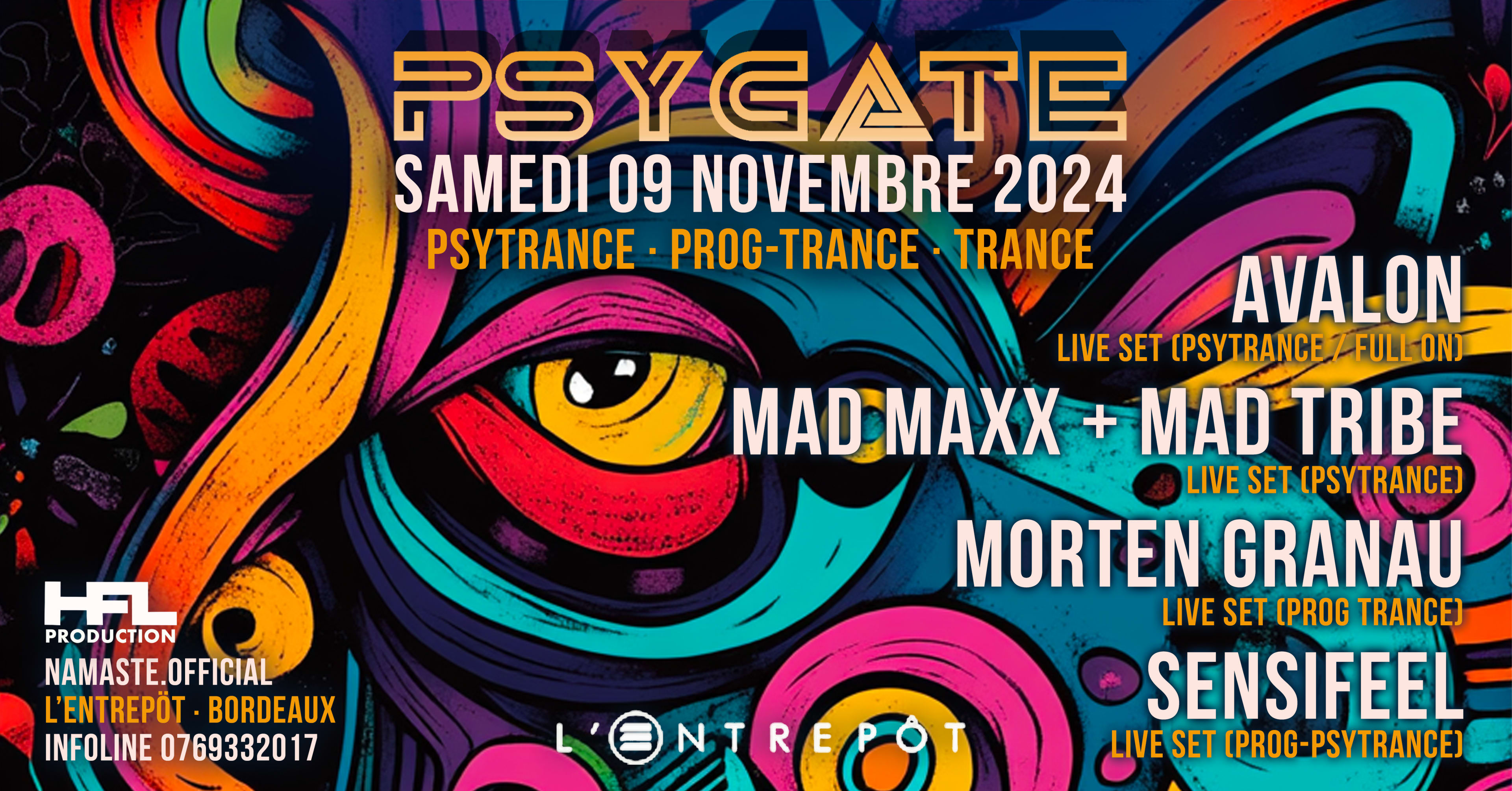 Psygate W/ Avalon - Morten Granau - Mad Maxx - Sensifeel Cover