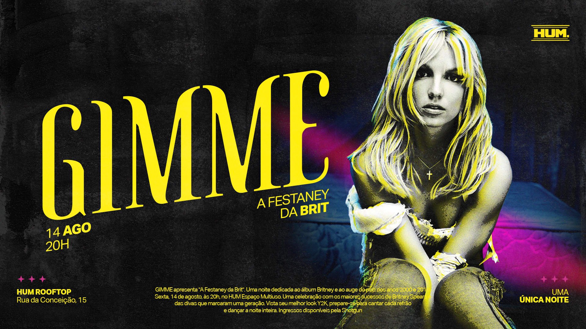 Gimme - Festa Da Britney - Sexta 14/8 - Terraço Do Hum Cover