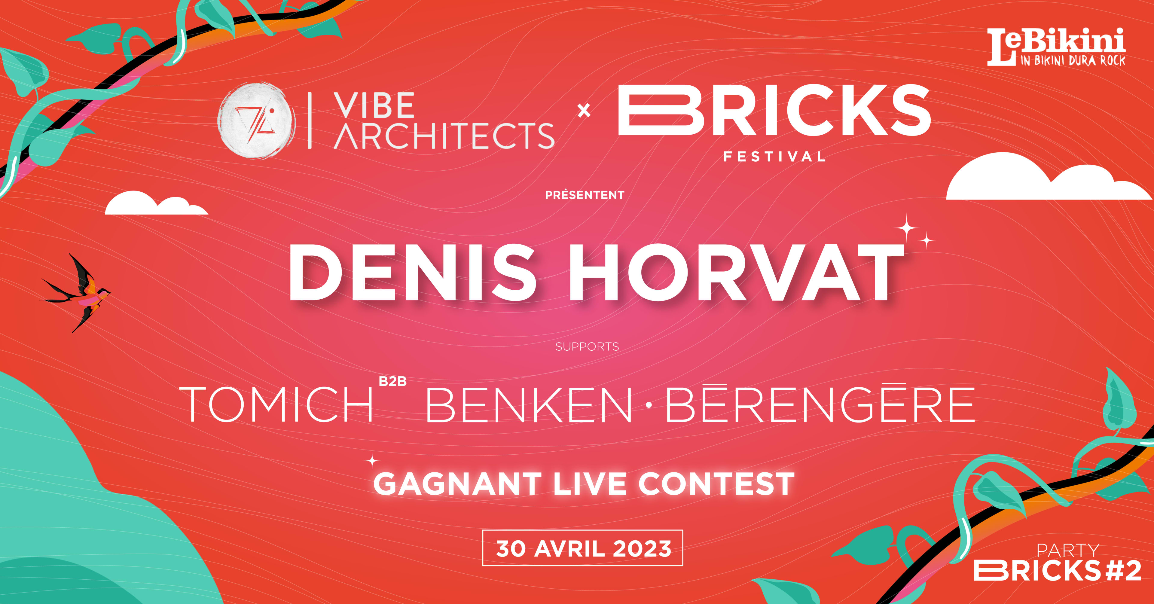 Party Bricks #2 : Denis Horvat & Support - Bikini 30.04 Cover