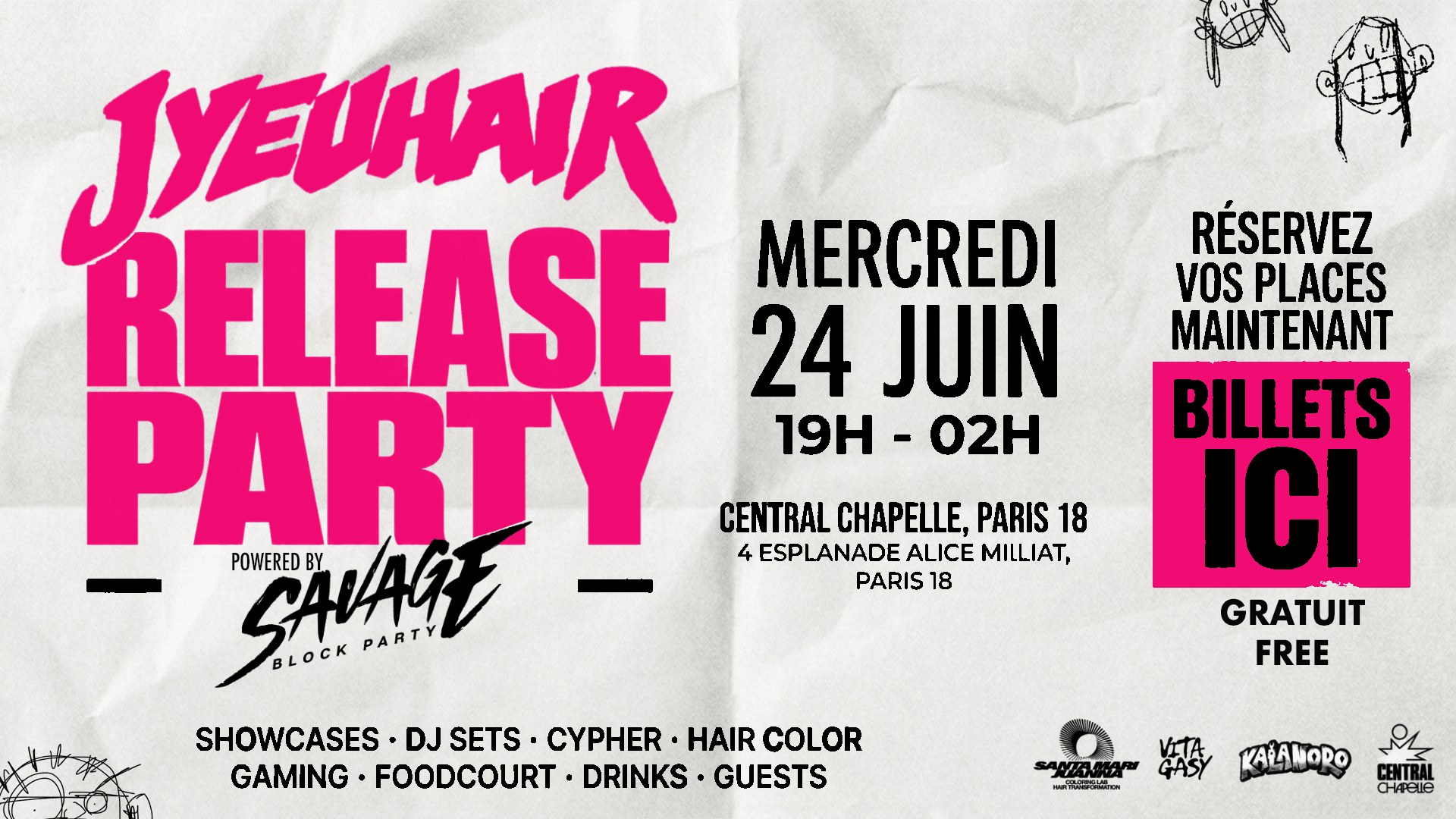 J.E.R Release Party — Central Chapelle Cover